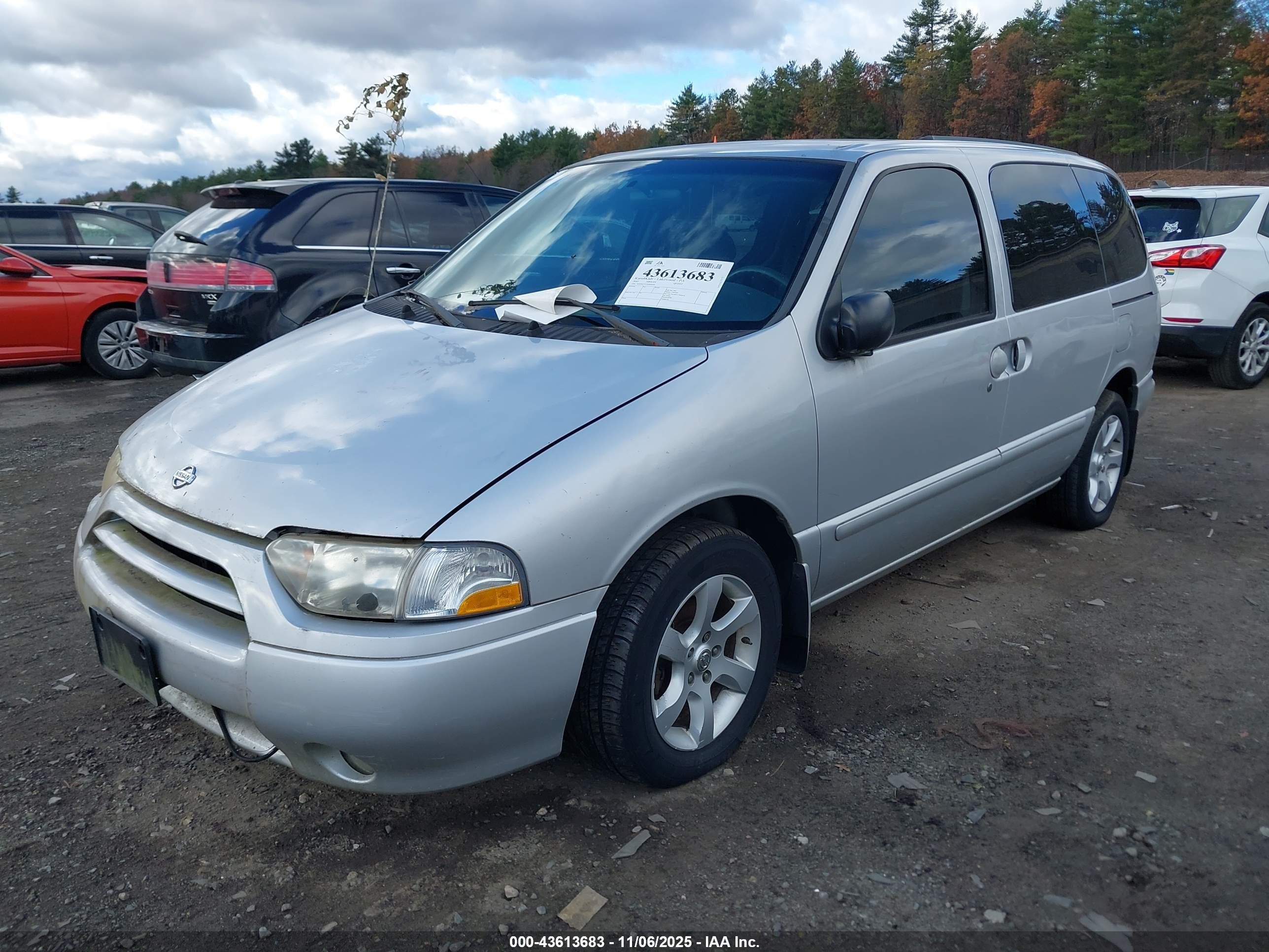 2002 Nissan Quest Gxe Gray vin: 4N2ZN15T12D820193