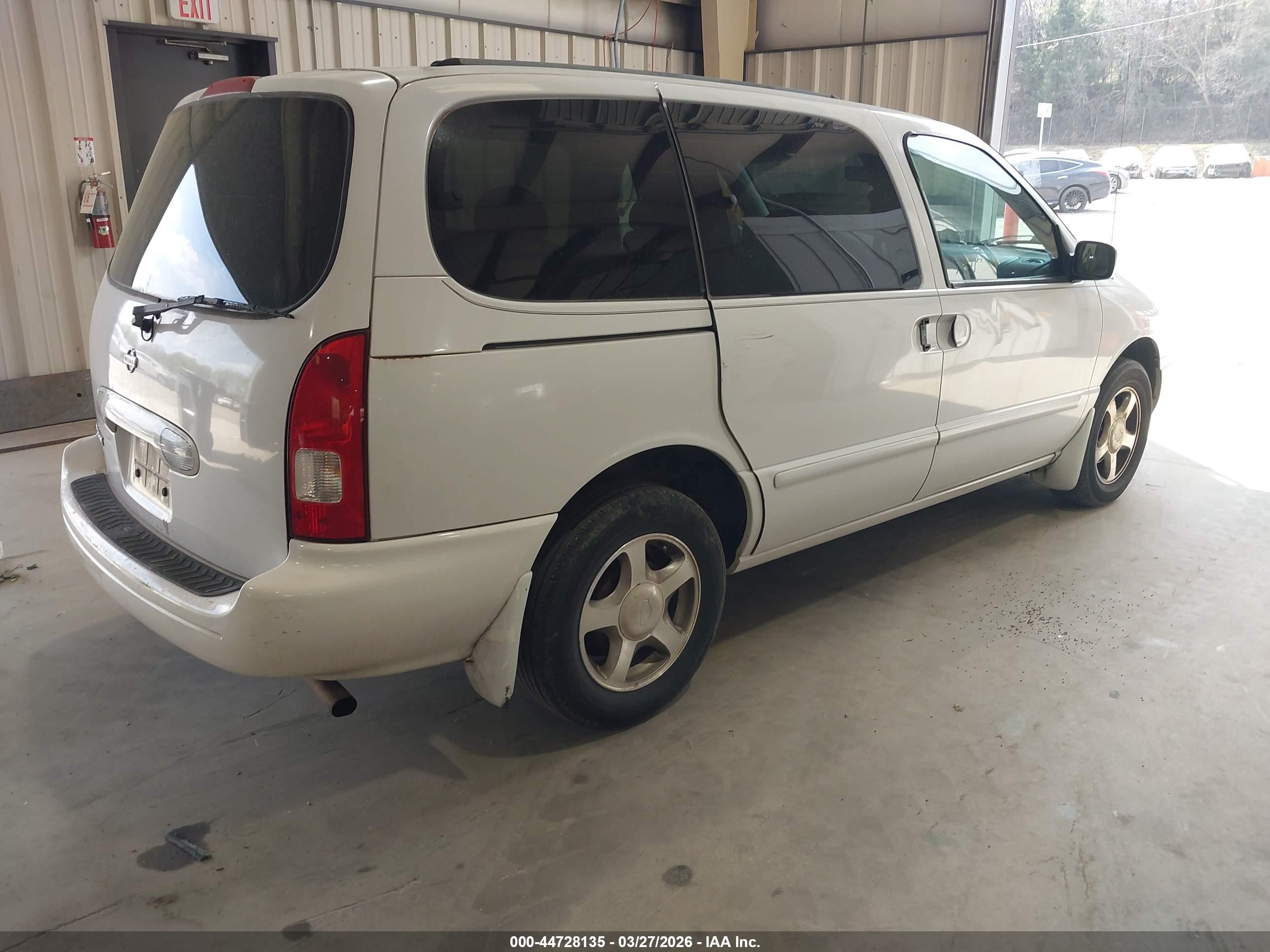 2001 Nissan Quest Gxe Белый vin: 4N2ZN15T31D827337