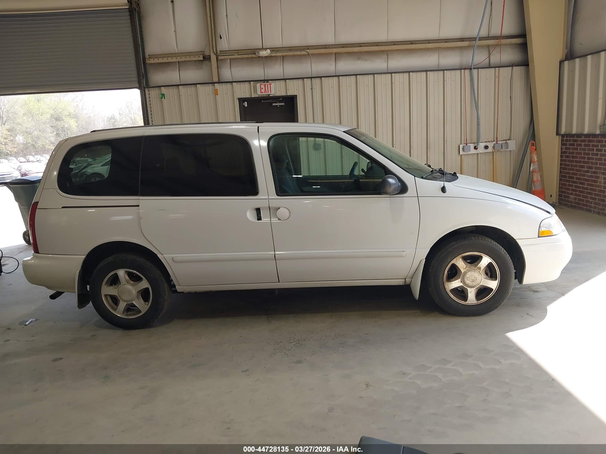 2001 Nissan Quest Gxe Белый vin: 4N2ZN15T31D827337