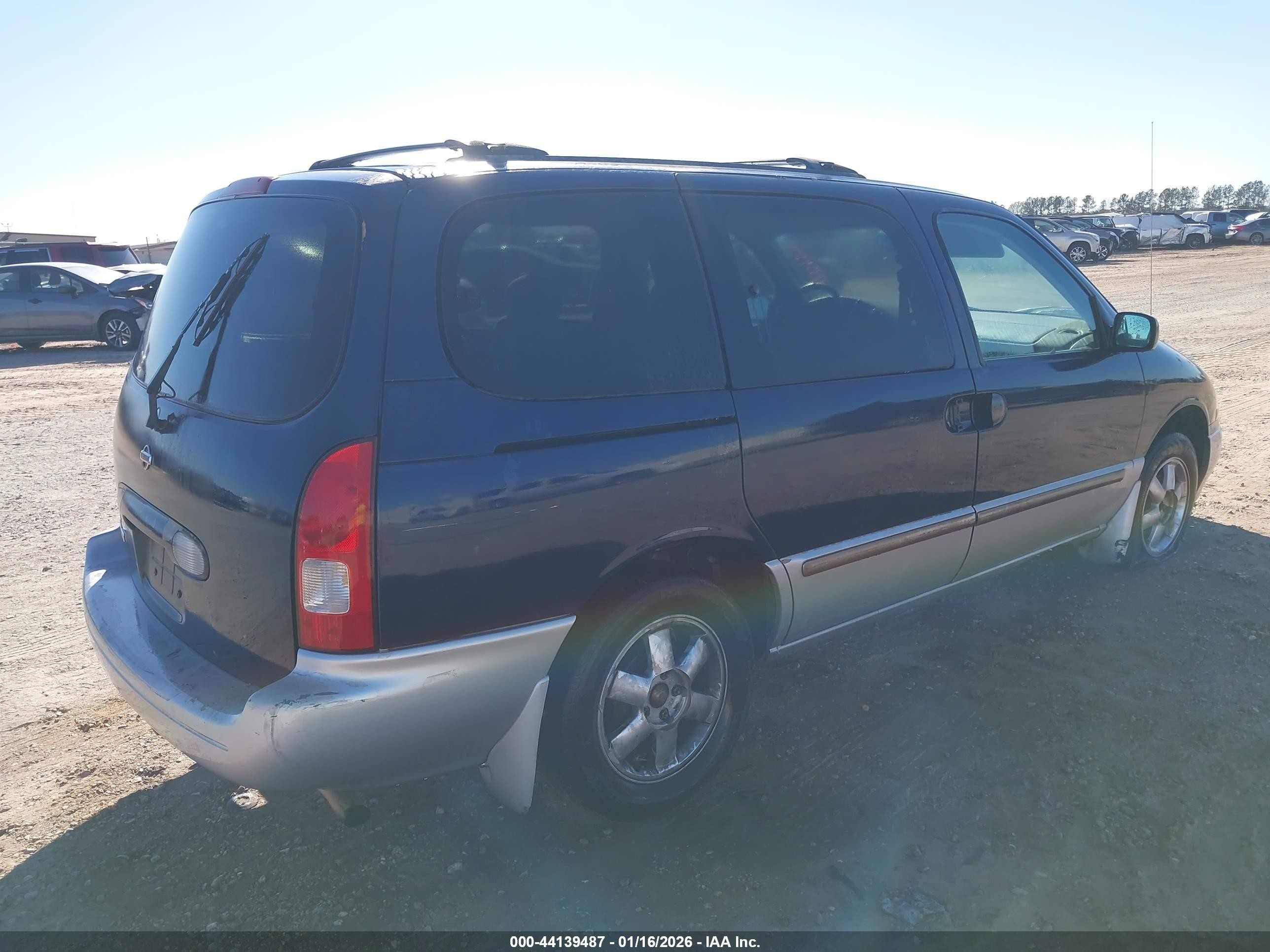 2002 Nissan Quest Gxe Blue vin: 4N2ZN15T32D809924