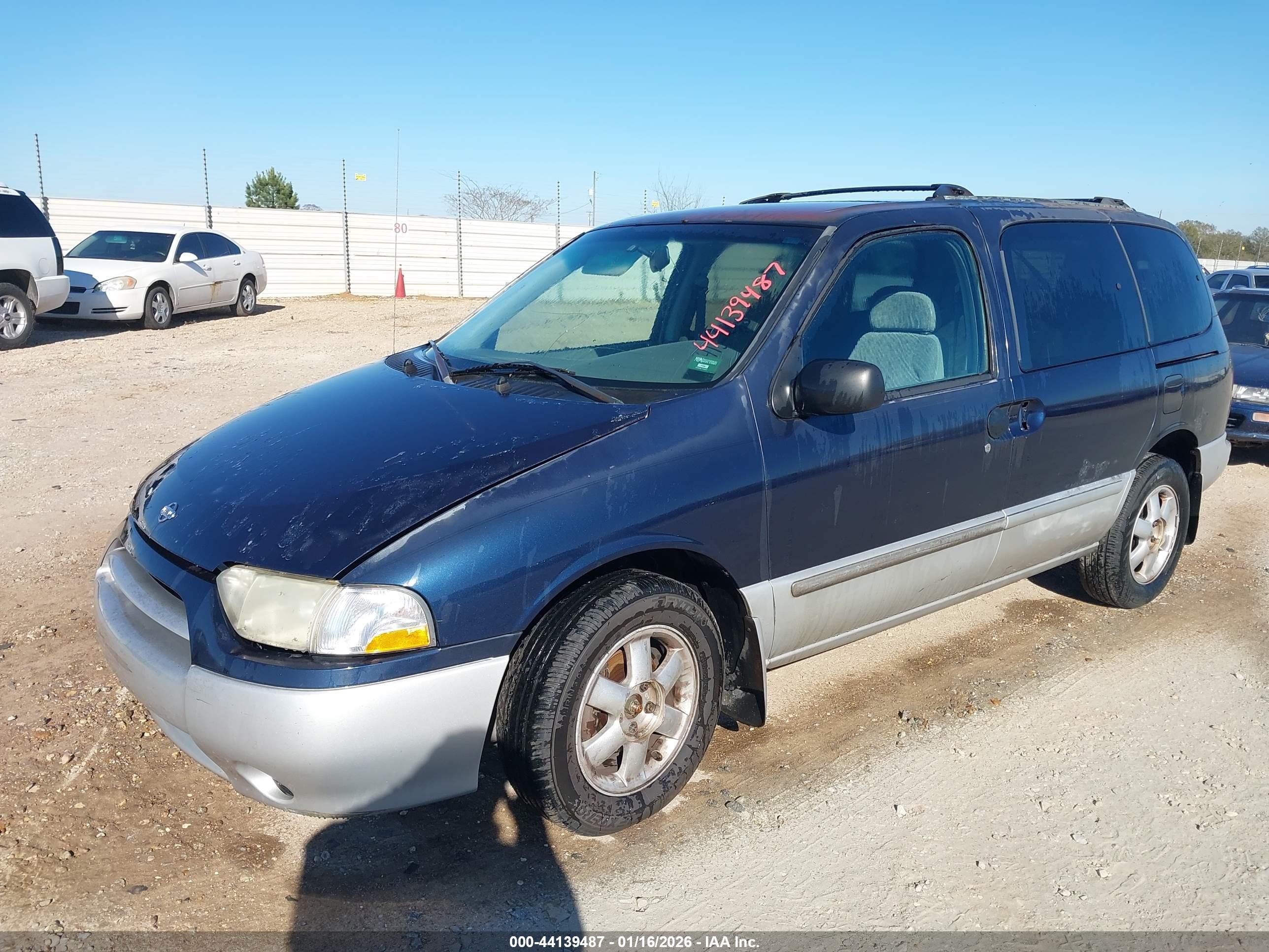 2002 Nissan Quest Gxe Blue vin: 4N2ZN15T32D809924