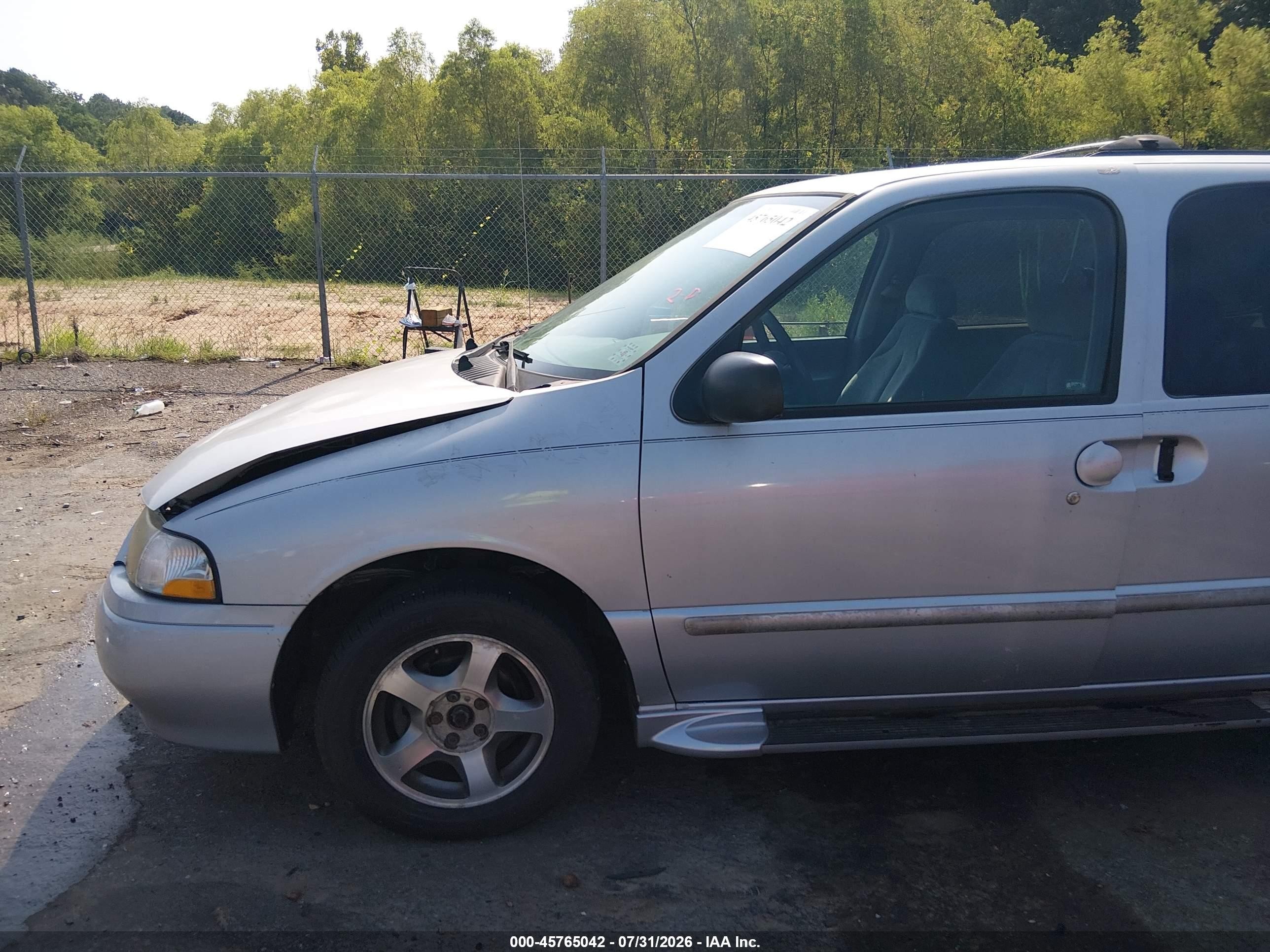 2001 Nissan Quest Gxe Серебряный vin: 4N2ZN15T51D814069
