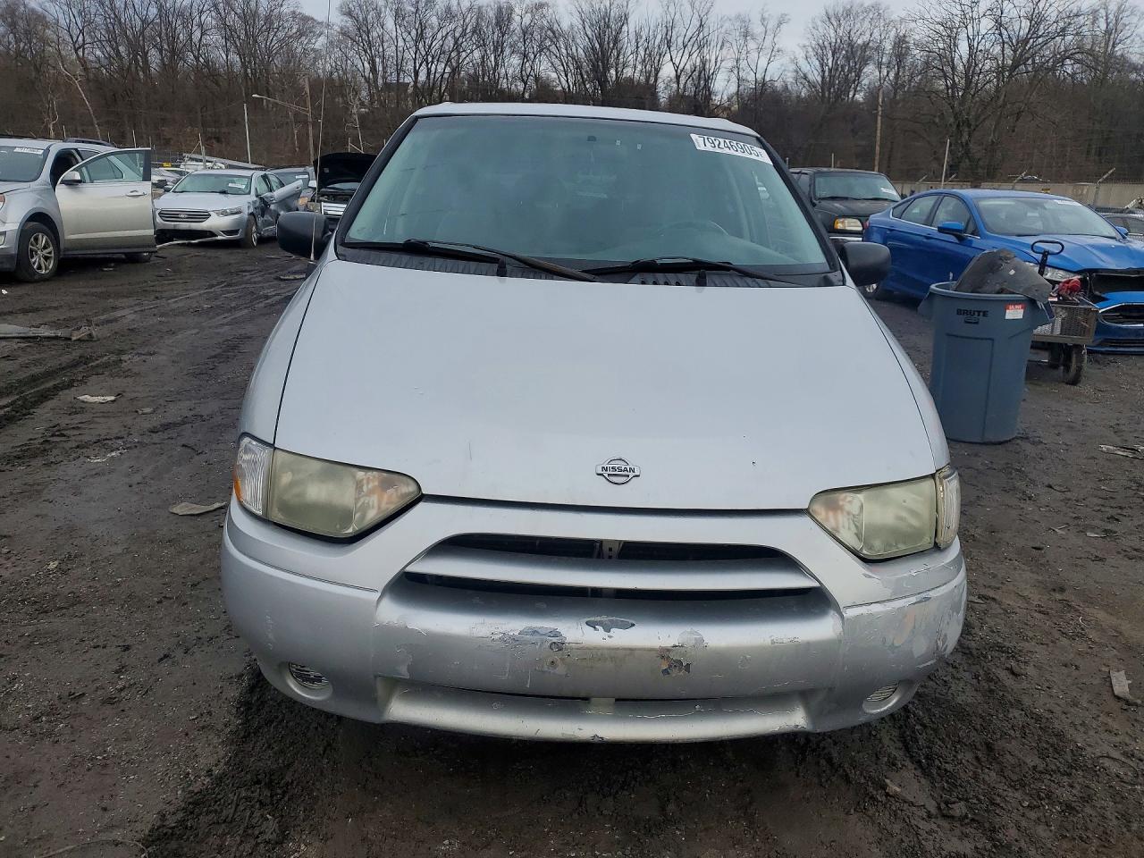 2001 Nissan Quest Gxe Silver vin: 4N2ZN15T51D819921
