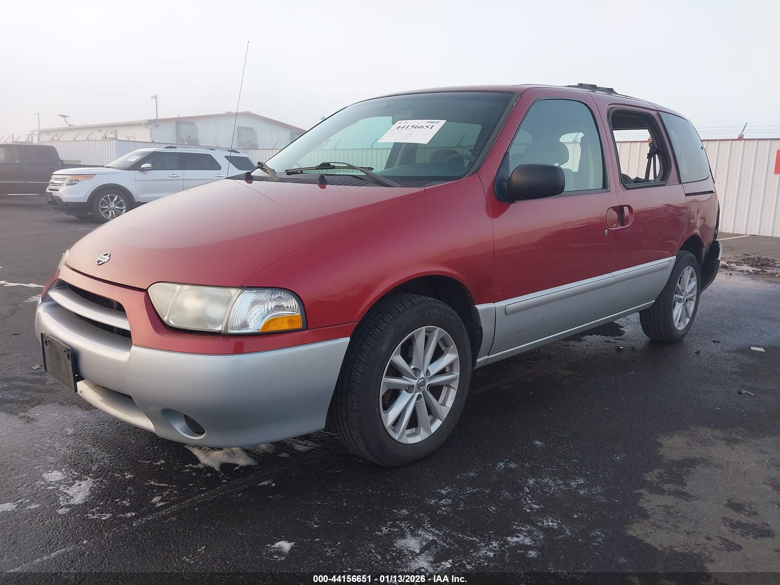 2002 Nissan Quest Gxe Красный vin: 4N2ZN15T52D811738
