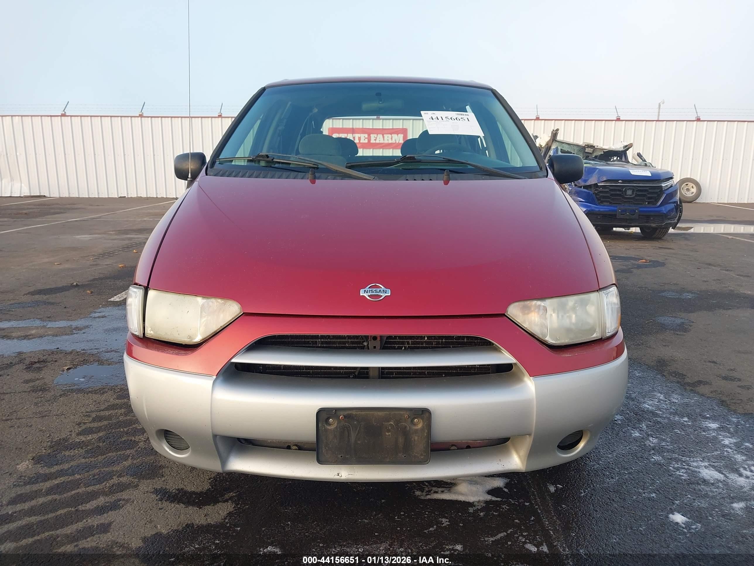 2002 Nissan Quest Gxe Красный vin: 4N2ZN15T52D811738