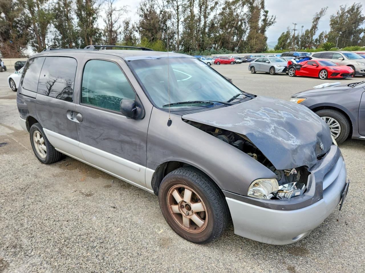 2002 Nissan Quest Gxe Gray vin: 4N2ZN15T92D816862