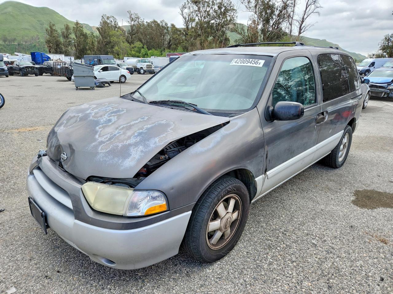2002 Nissan Quest Gxe Gray vin: 4N2ZN15T92D816862