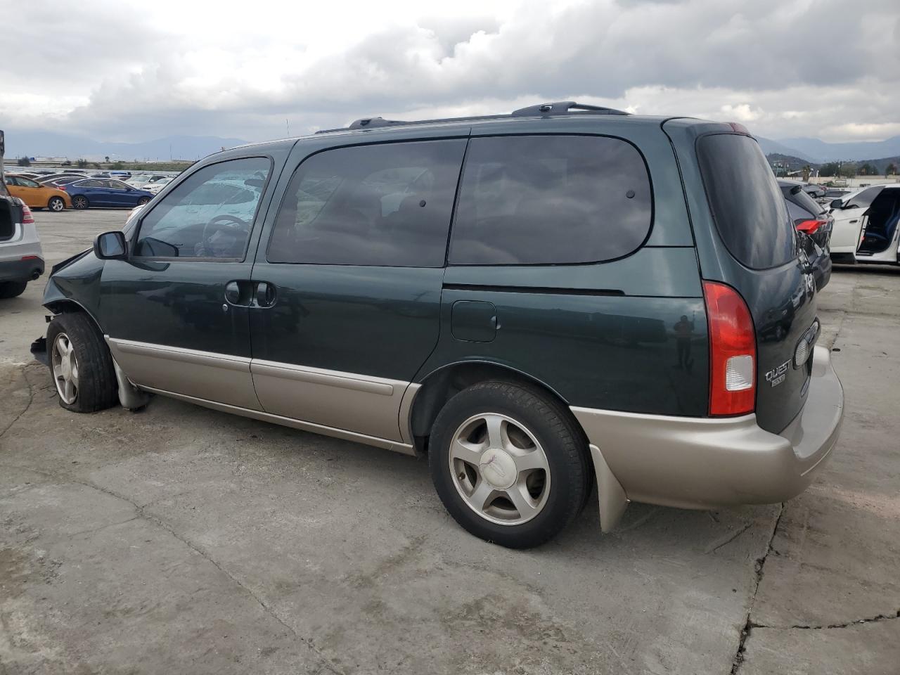 2001 Nissan Quest Gxe Green vin: 4N2ZN15TX1D815315