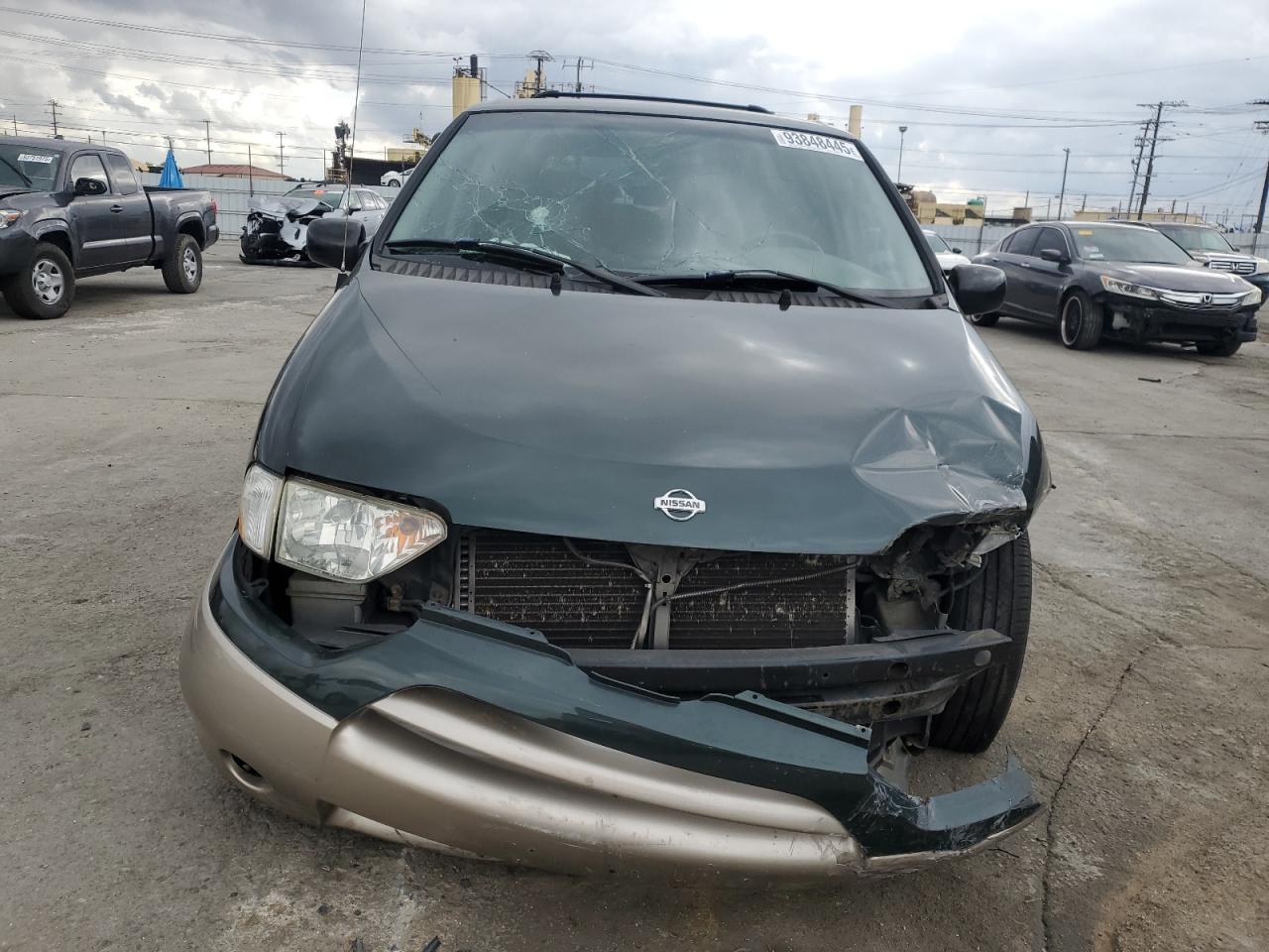 2001 Nissan Quest Gxe Green vin: 4N2ZN15TX1D815315