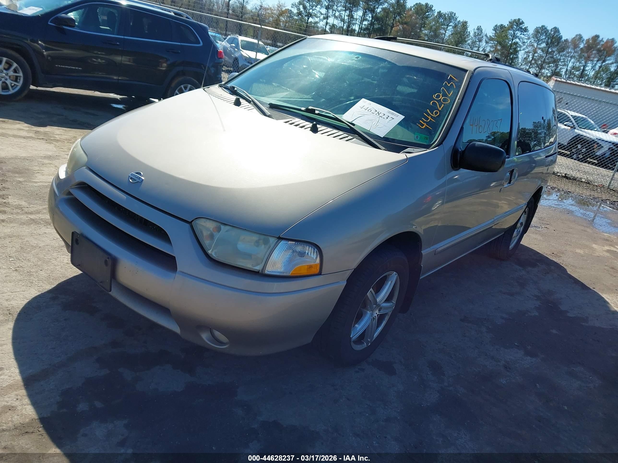 2001 Nissan Quest Se Gold vin: 4N2ZN16T41D815812