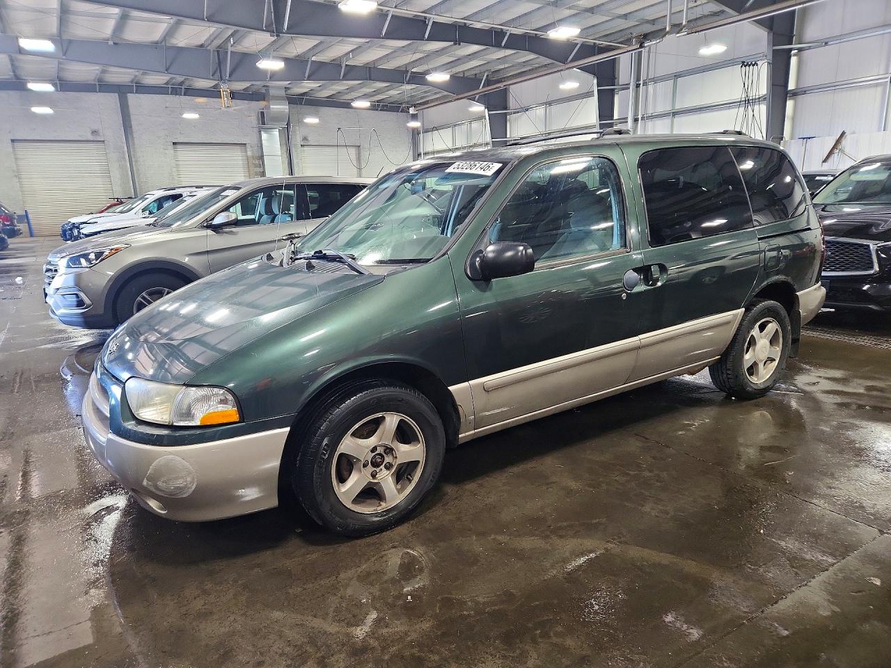 2002 Nissan Quest Se Green vin: 4N2ZN16T92D801745