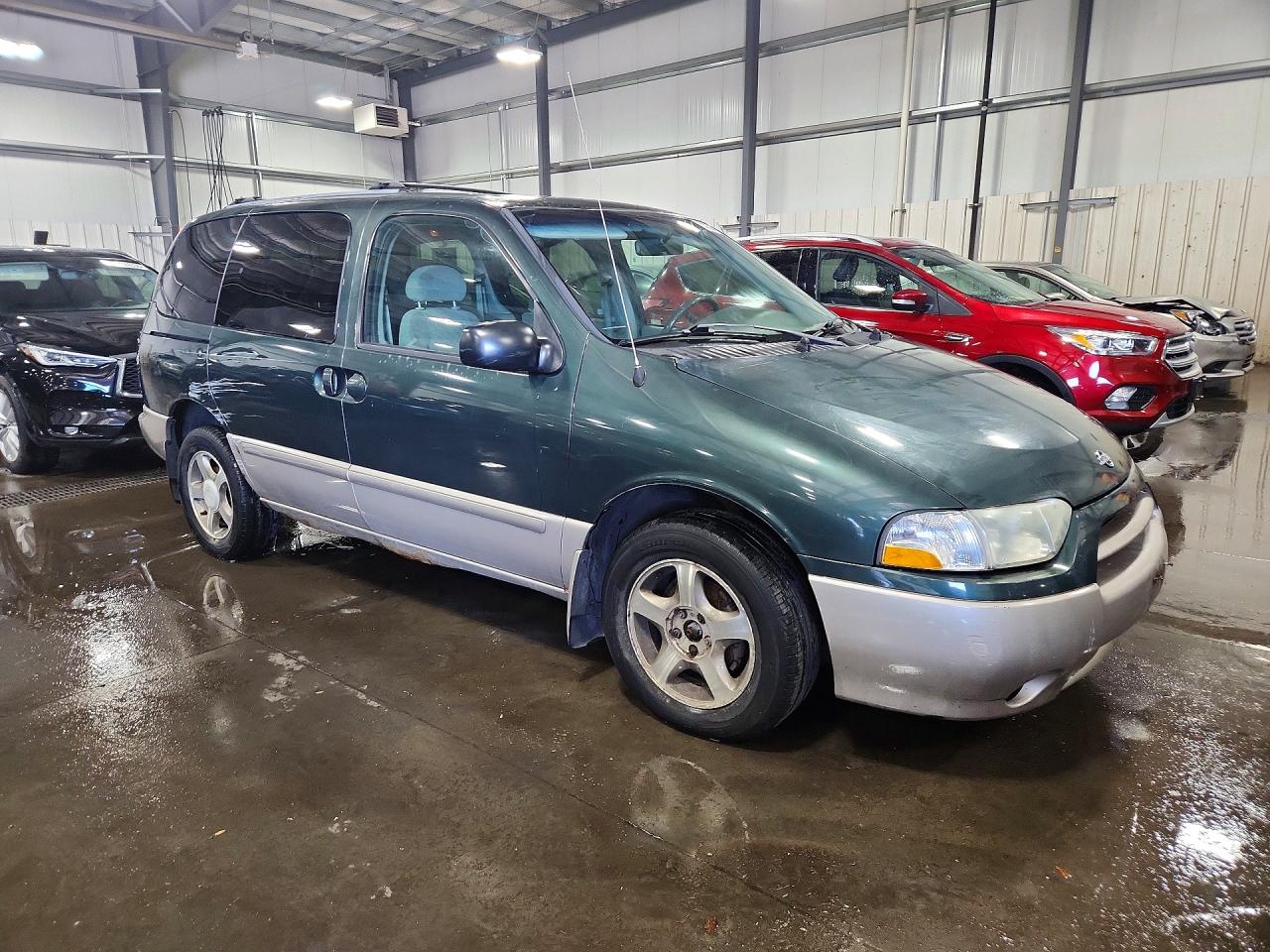 2002 Nissan Quest Se Green vin: 4N2ZN16T92D801745