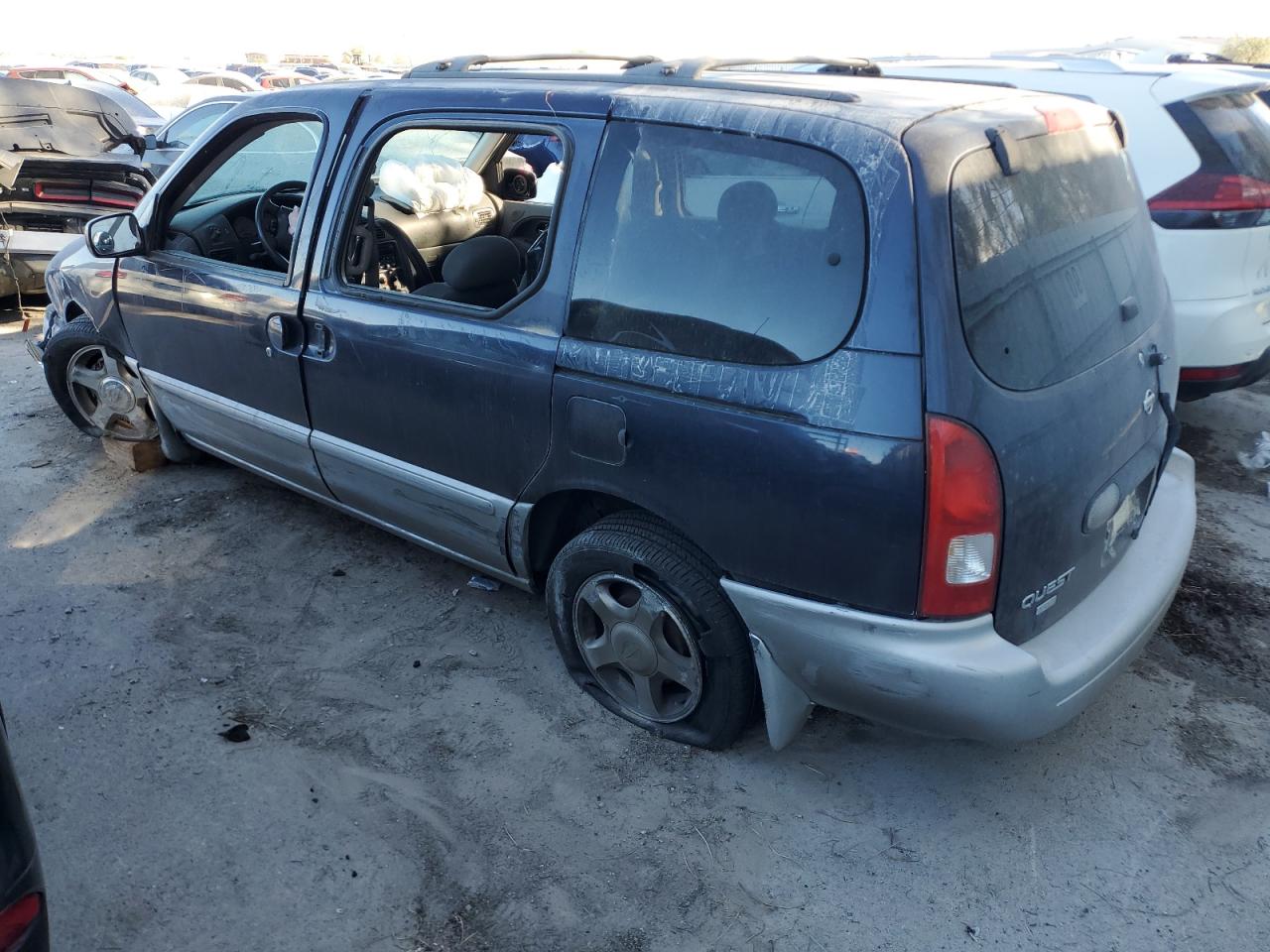 2002 Nissan Quest Se Blue vin: 4N2ZN16T92D809635