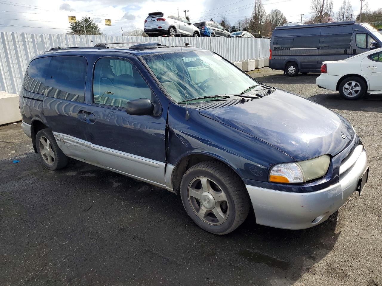 2002 Nissan Quest Se Blue vin: 4N2ZN16T92D815936