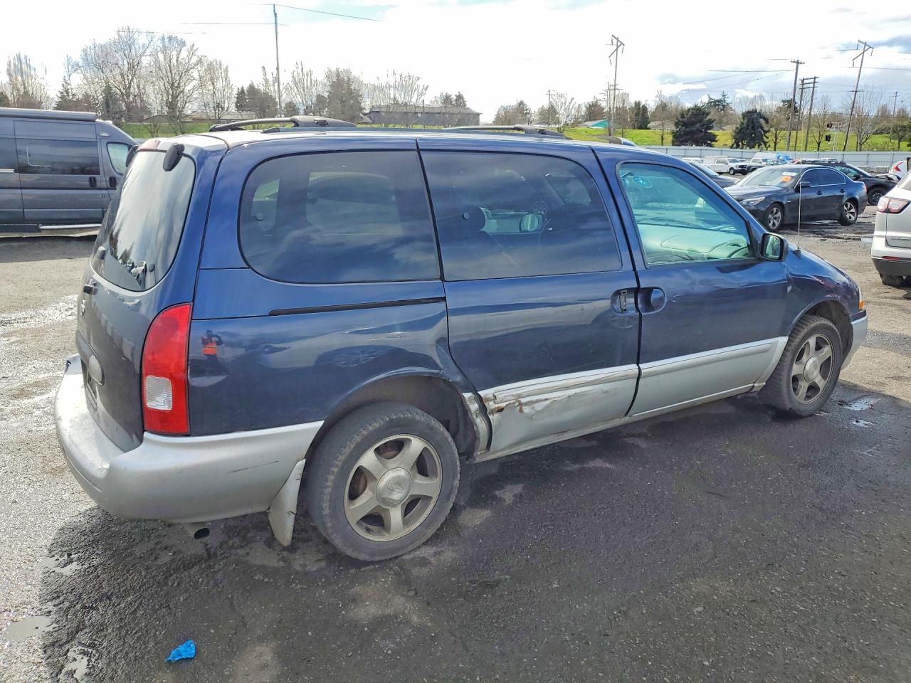 2002 Nissan Quest Se Blue vin: 4N2ZN16T92D815936