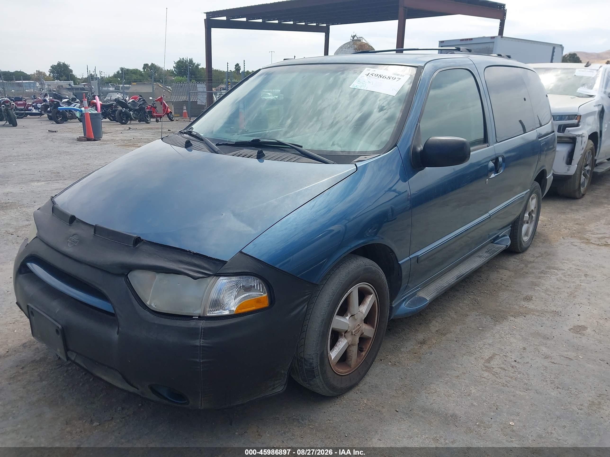 2001 Nissan Quest Gle Blue vin: 4N2ZN17T01D824490