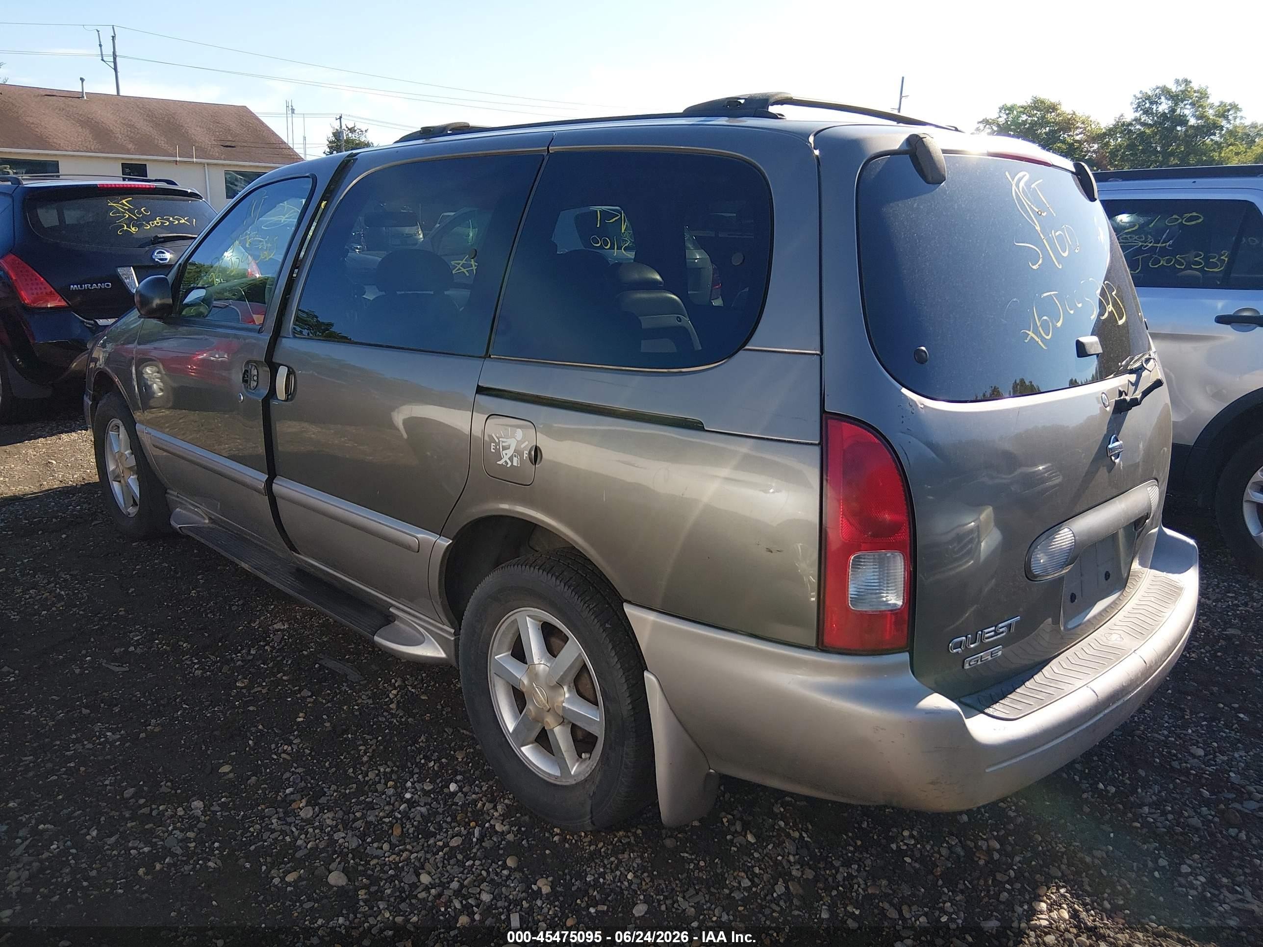 2002 Nissan Quest Gle Tan vin: 4N2ZN17T02D818268