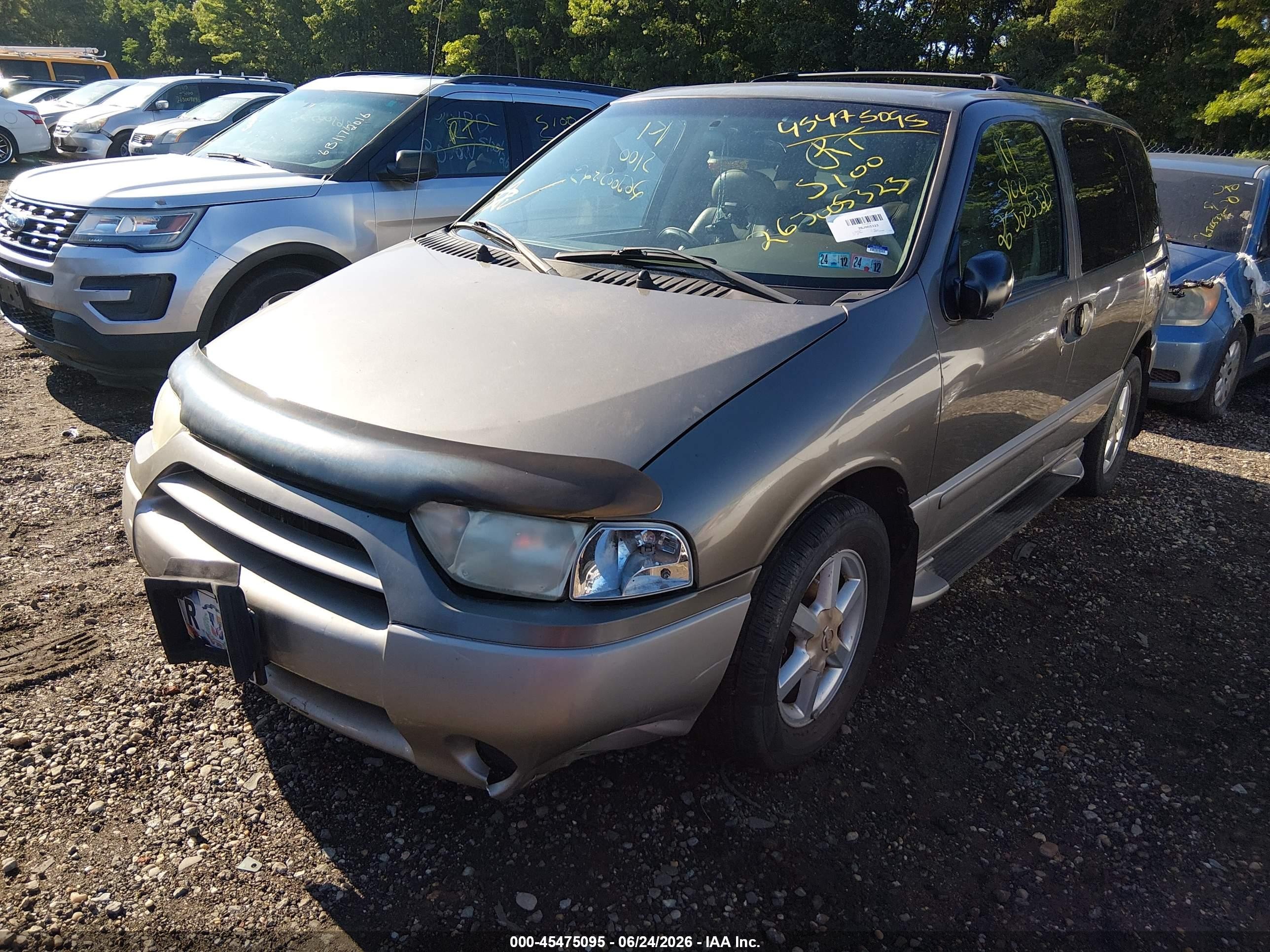 2002 Nissan Quest Gle Tan vin: 4N2ZN17T02D818268