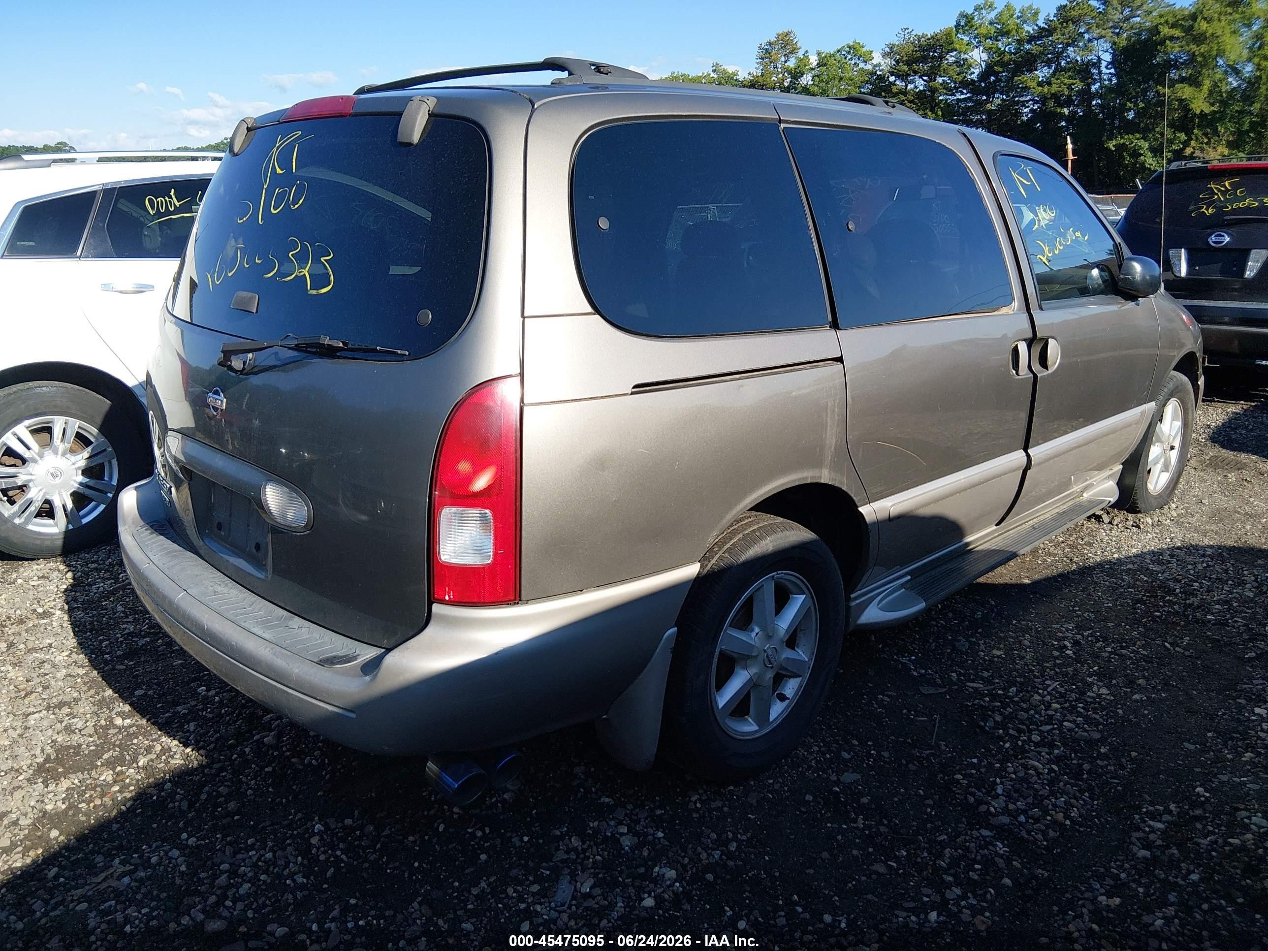 2002 Nissan Quest Gle Tan vin: 4N2ZN17T02D818268