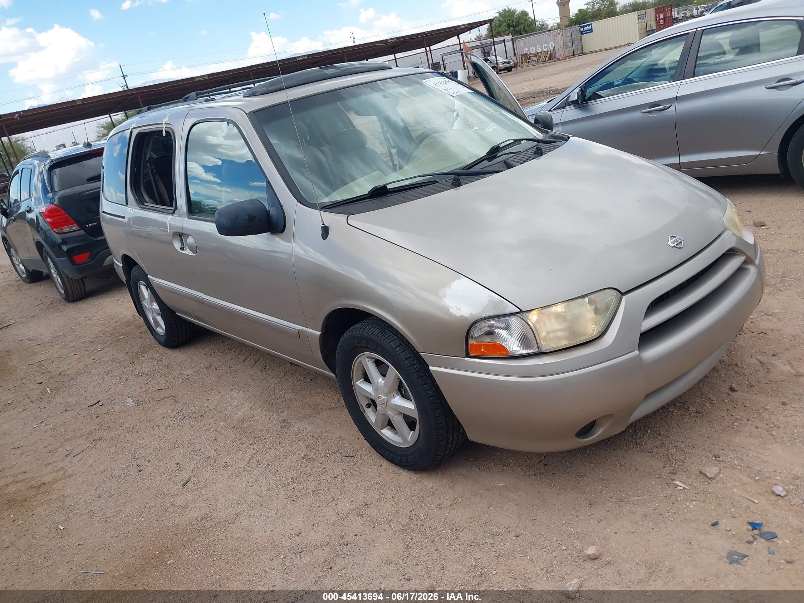 2001 Nissan Quest Gle Champagne vin: 4N2ZN17T21D829903
