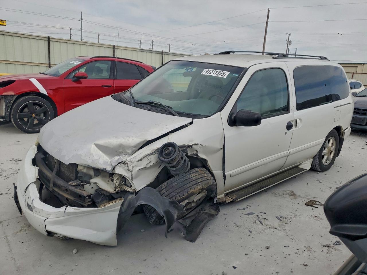 2002 Nissan Quest Gle White vin: 4N2ZN17T82D813044