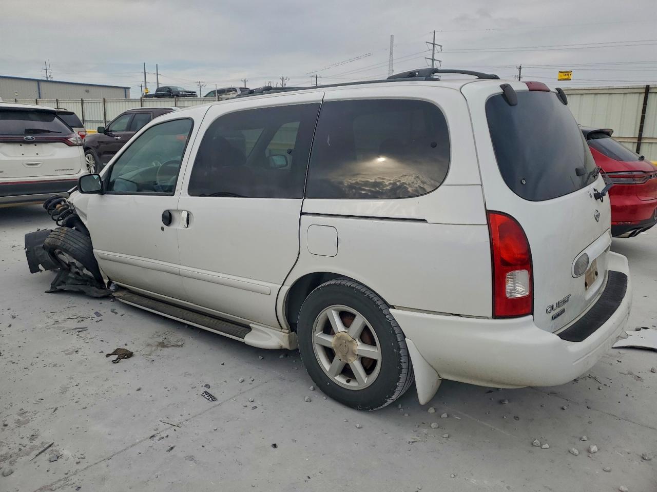 2002 Nissan Quest Gle White vin: 4N2ZN17T82D813044