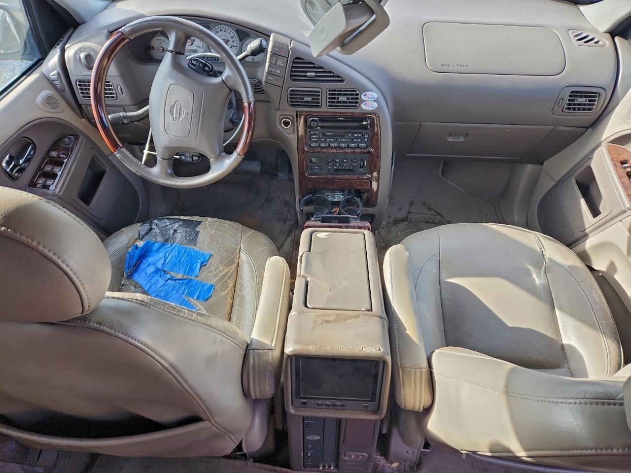 2002 Nissan Quest Gle White vin: 4N2ZN17T82D813044