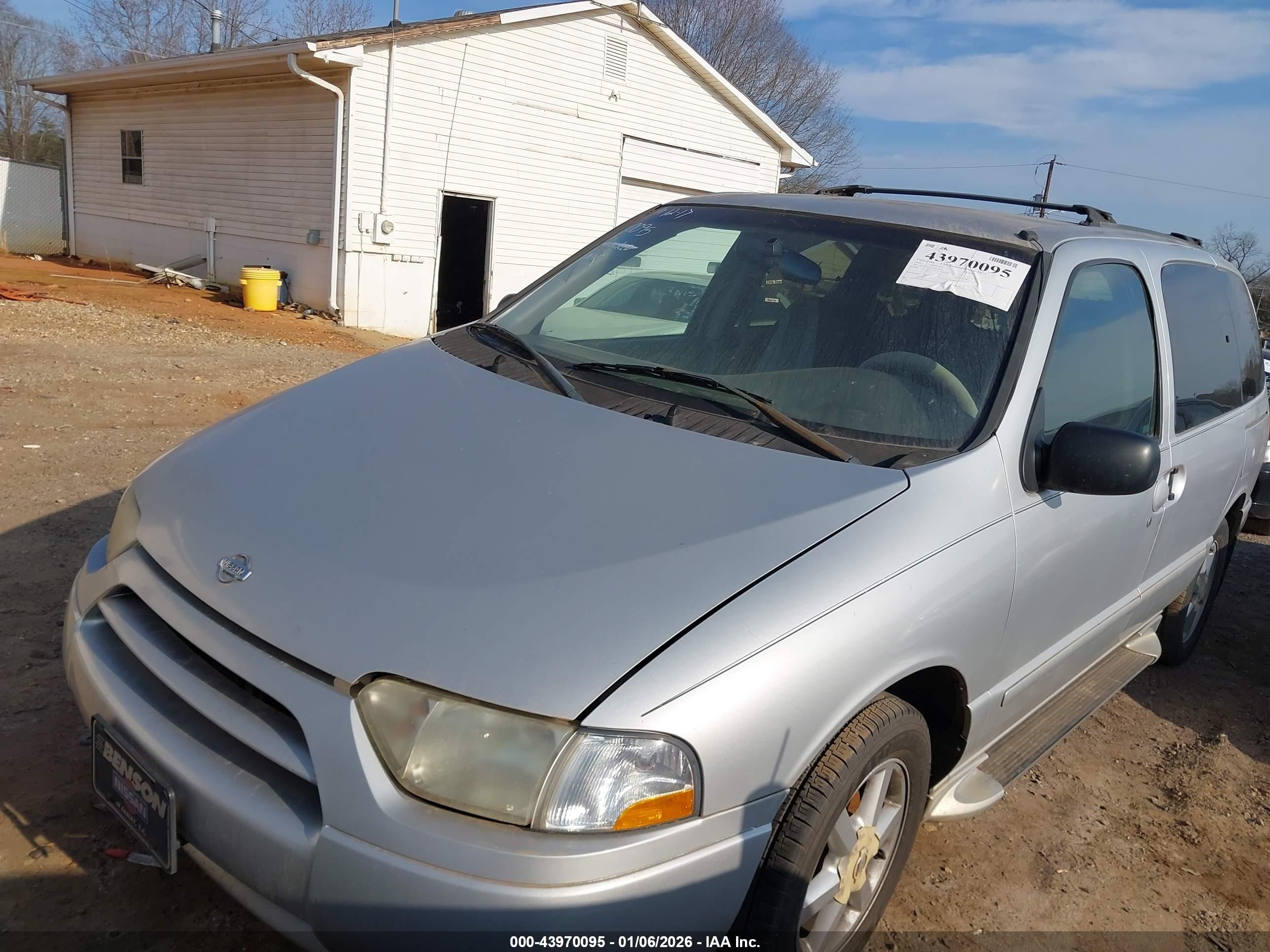 2002 Nissan Quest Gle Silver vin: 4N2ZN17TX2D813059