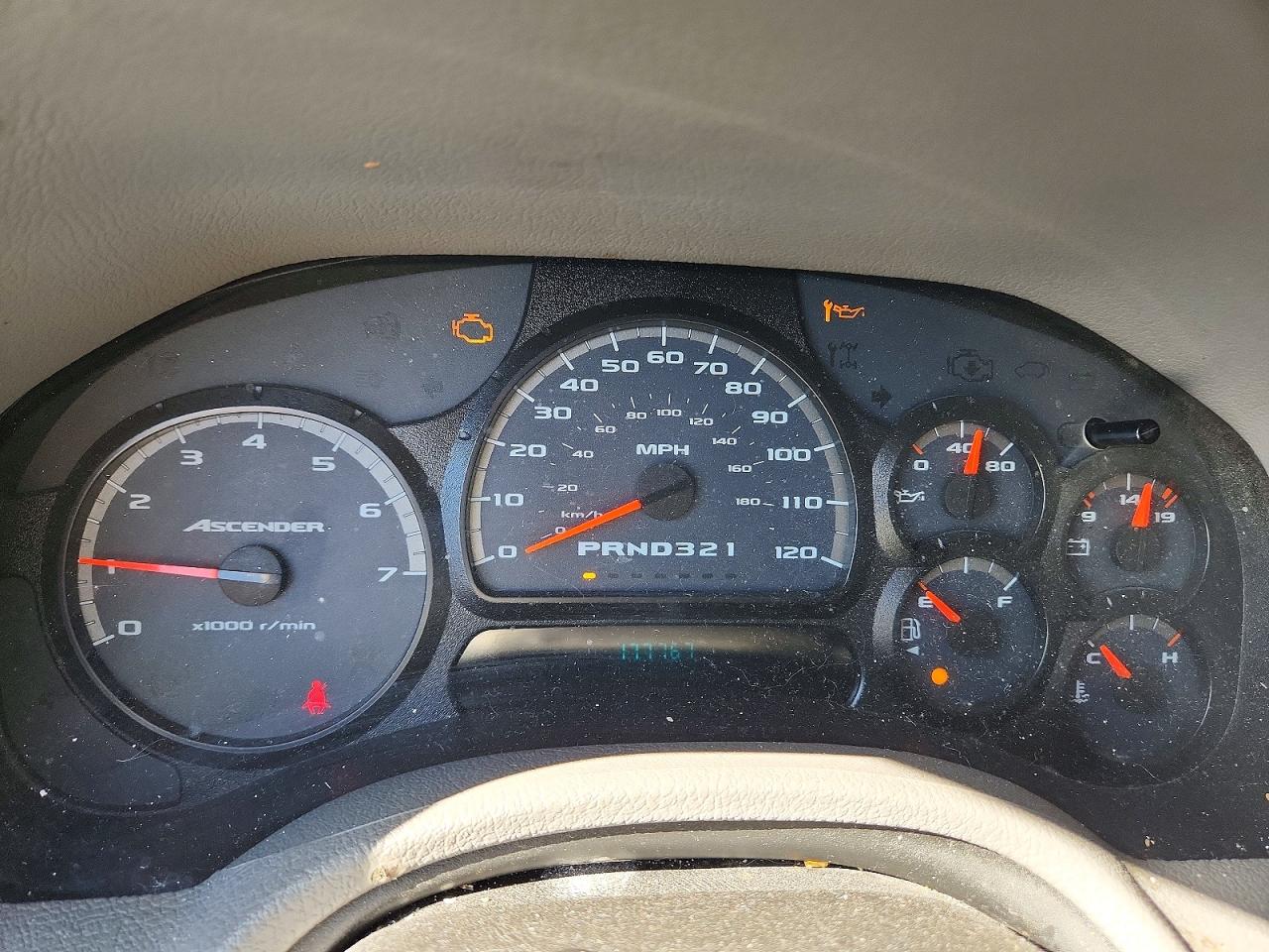 2007 Isuzu Ascender S Black vin: 4NUDS13S072701560