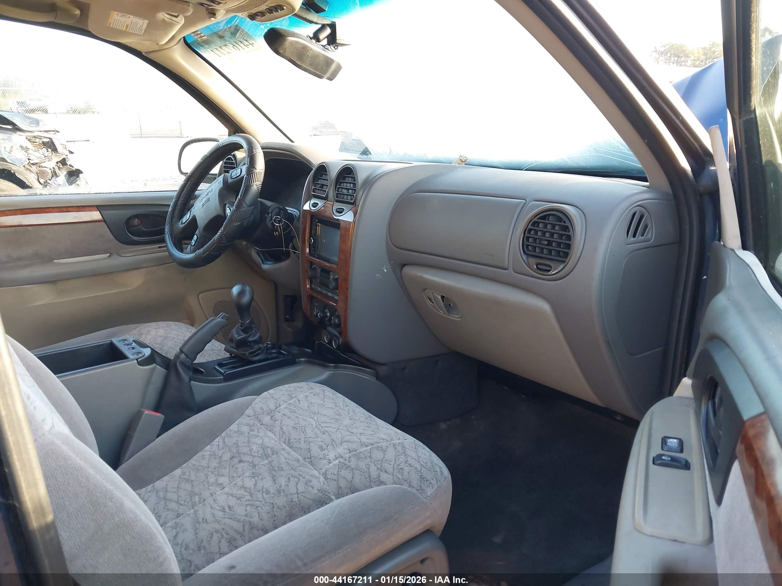 2003 Isuzu Ascender S Blue vin: 4NUES16S732100298
