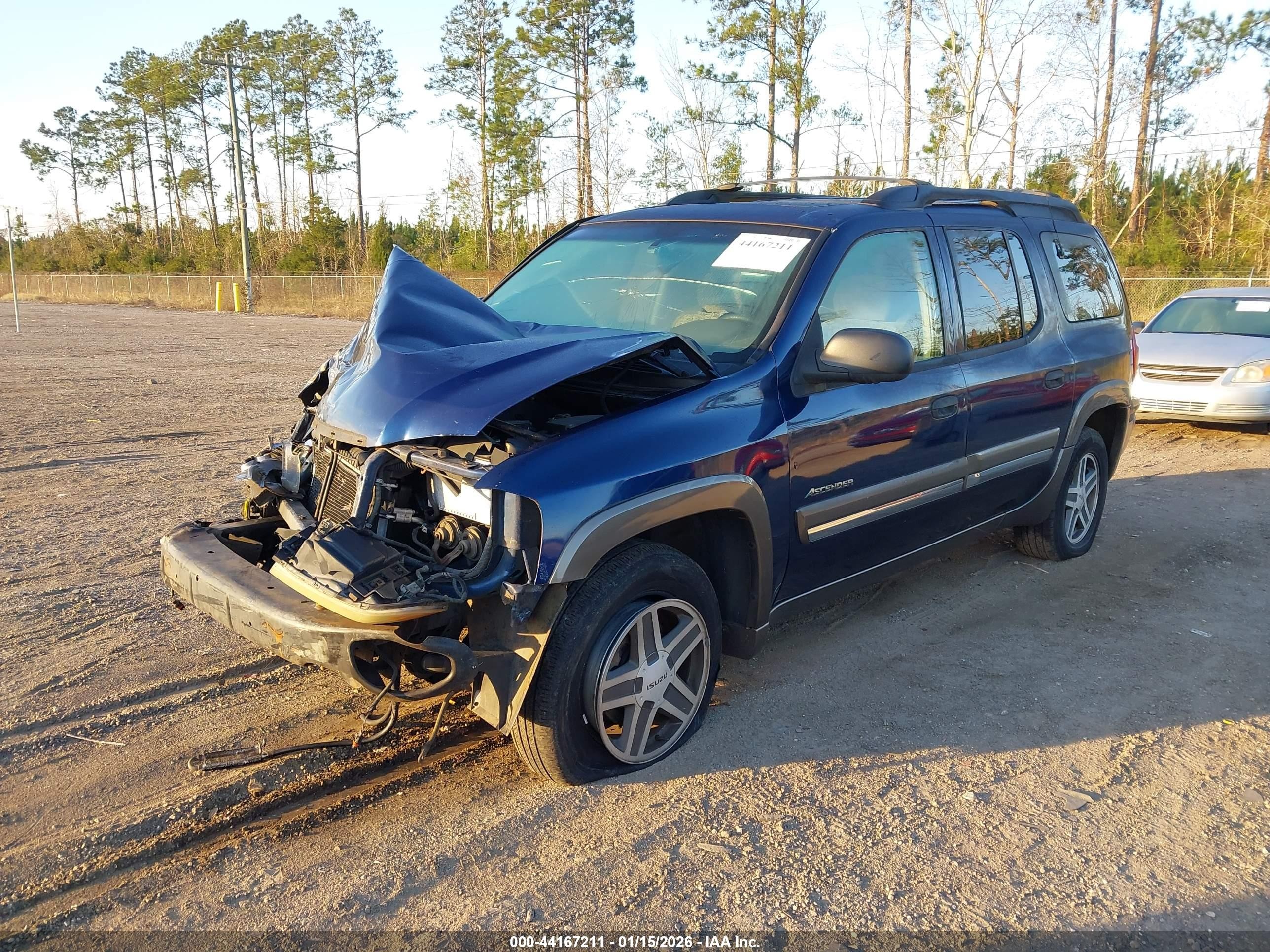 2003 Isuzu Ascender S Blue vin: 4NUES16S732100298