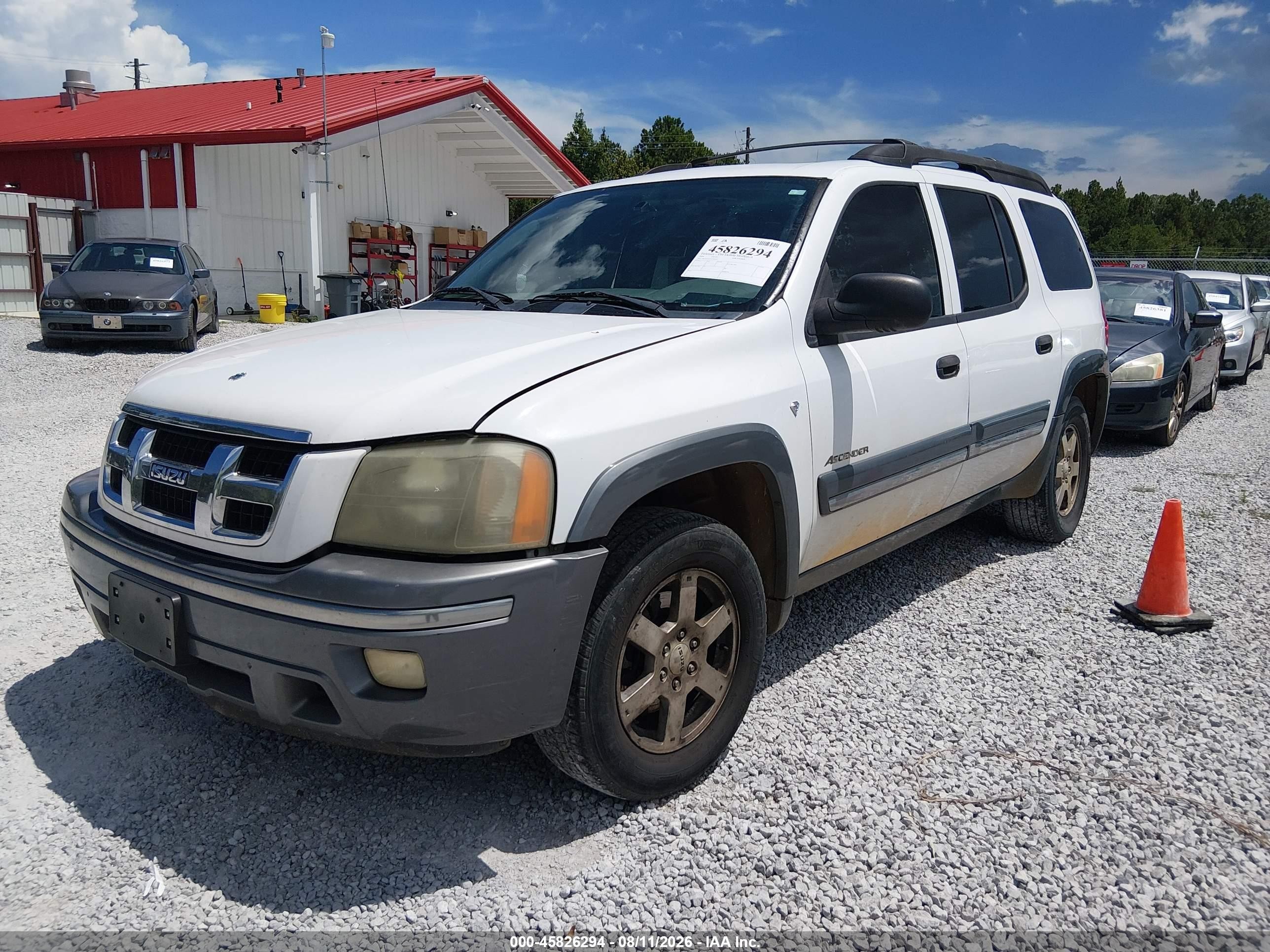2004 Isuzu Ascender S White vin: 4NUES16S746701897