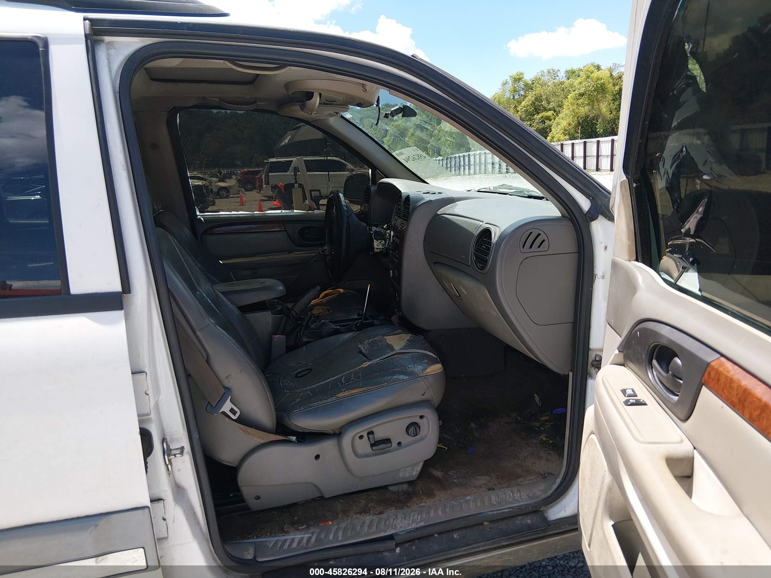 2004 Isuzu Ascender S White vin: 4NUES16S746701897