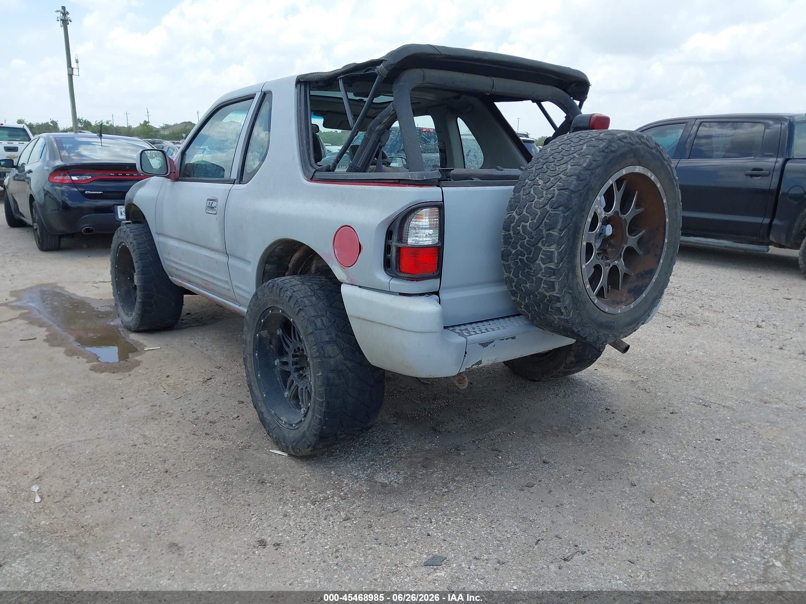 1999 Isuzu Amigo S 3.2l V6 Hard Top/s 3.2l V6 Soft Top Gray vin: 4S2CK57W4X4357140
