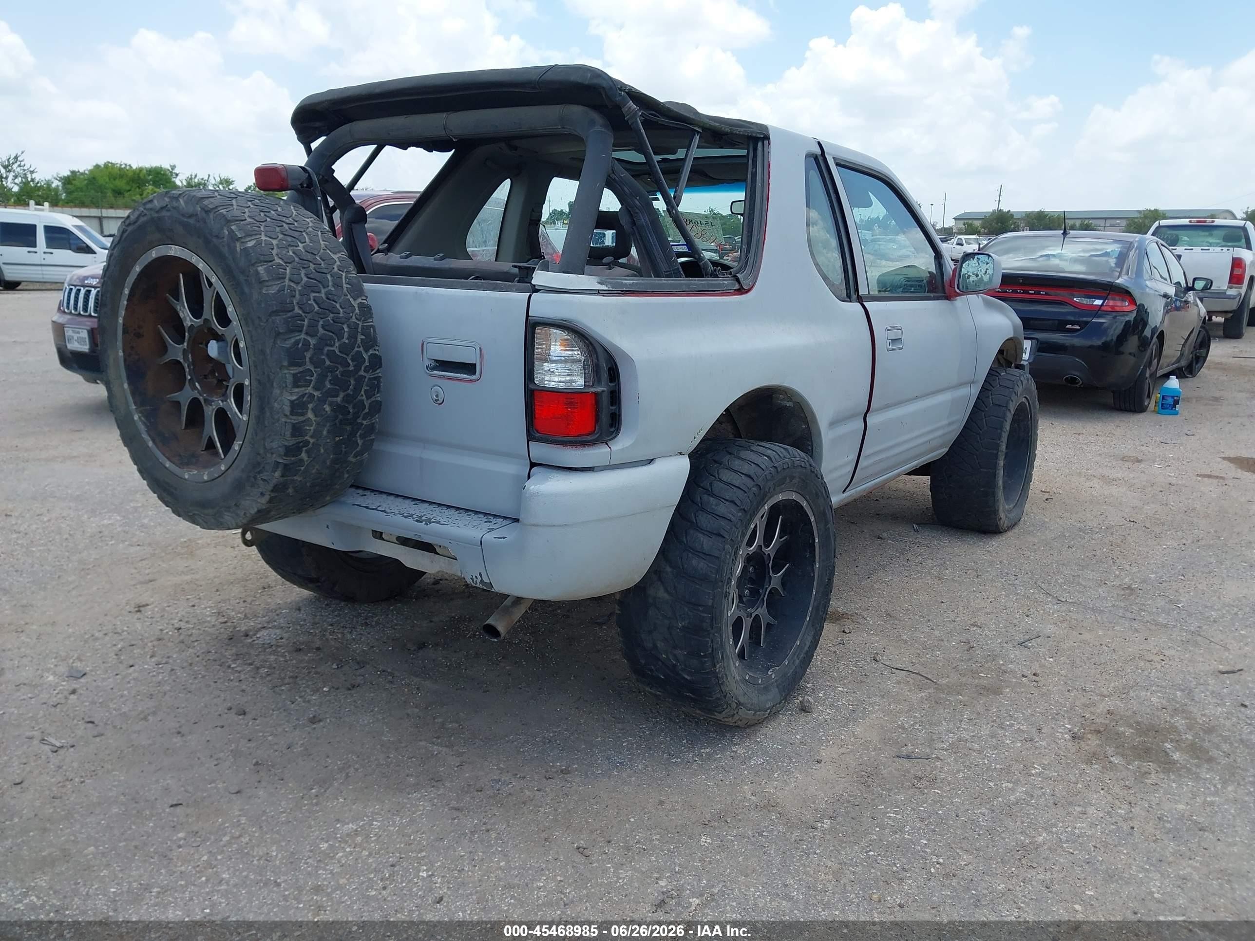 1999 Isuzu Amigo S 3.2l V6 Hard Top/s 3.2l V6 Soft Top Gray vin: 4S2CK57W4X4357140