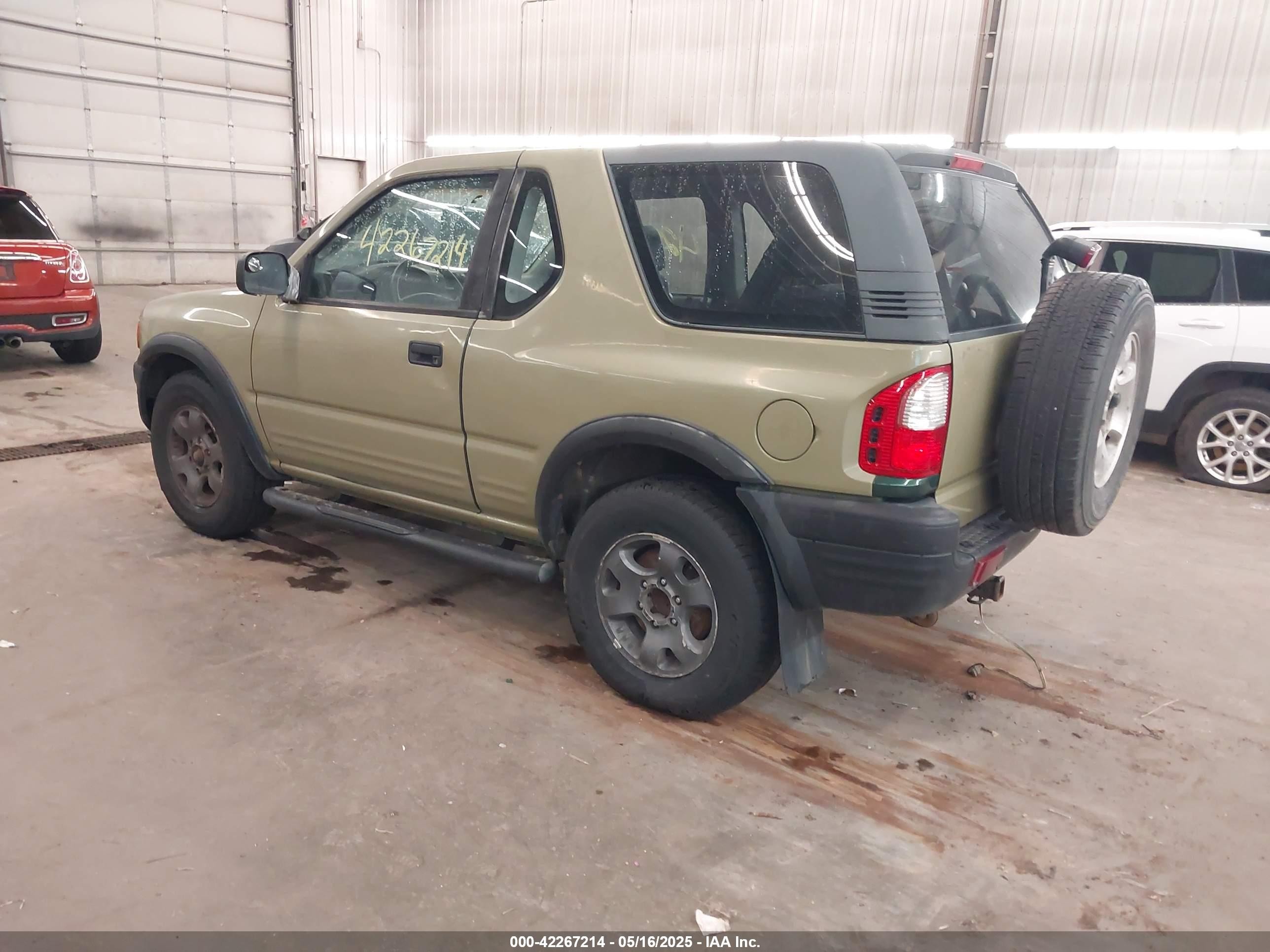 1999 Isuzu Amigo S 3.2l V6 Hard Top/s 3.2l V6 Soft Top Green vin: 4S2CK57W6X4316539