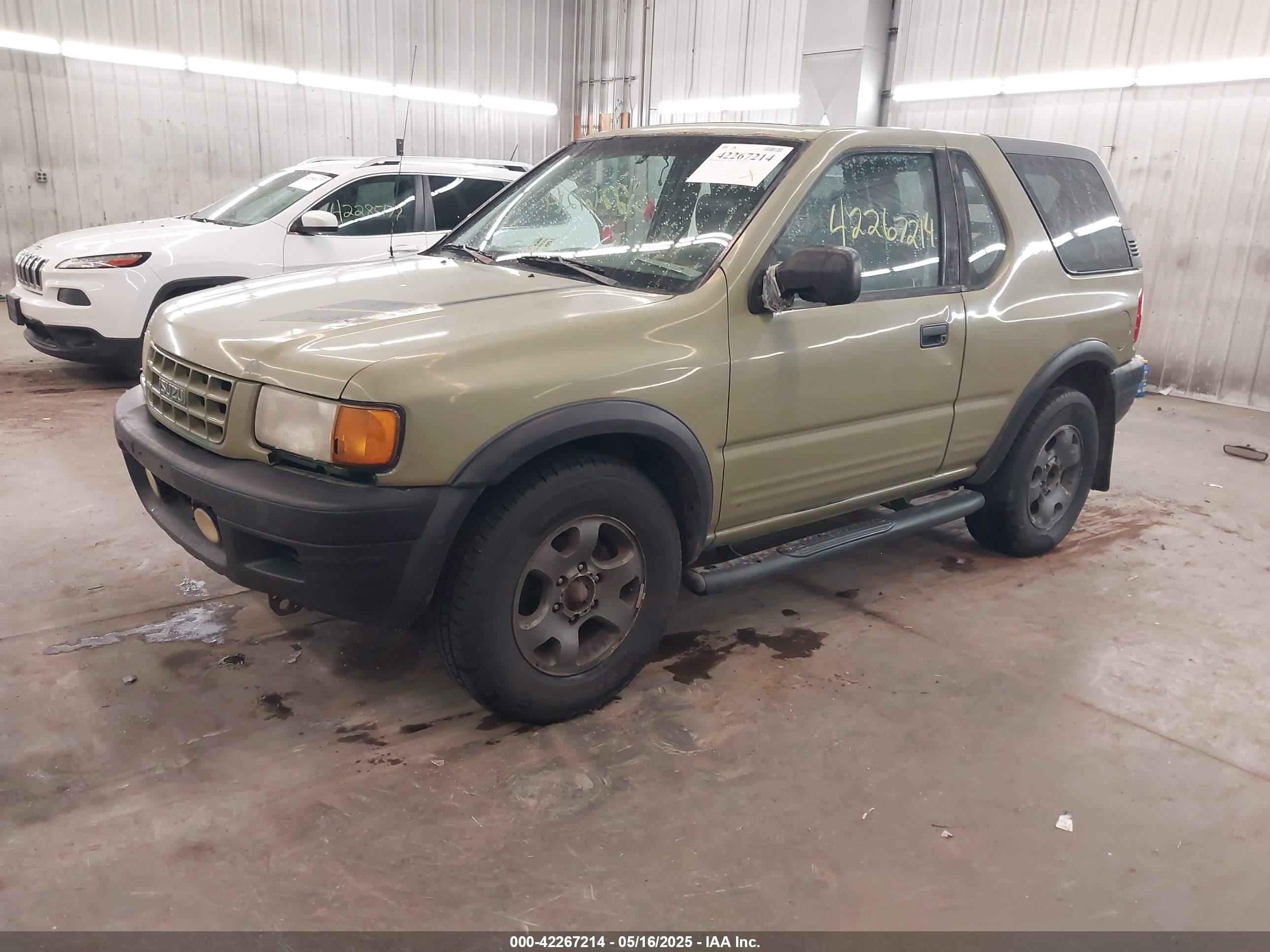 1999 Isuzu Amigo S 3.2l V6 Hard Top/s 3.2l V6 Soft Top Green vin: 4S2CK57W6X4316539