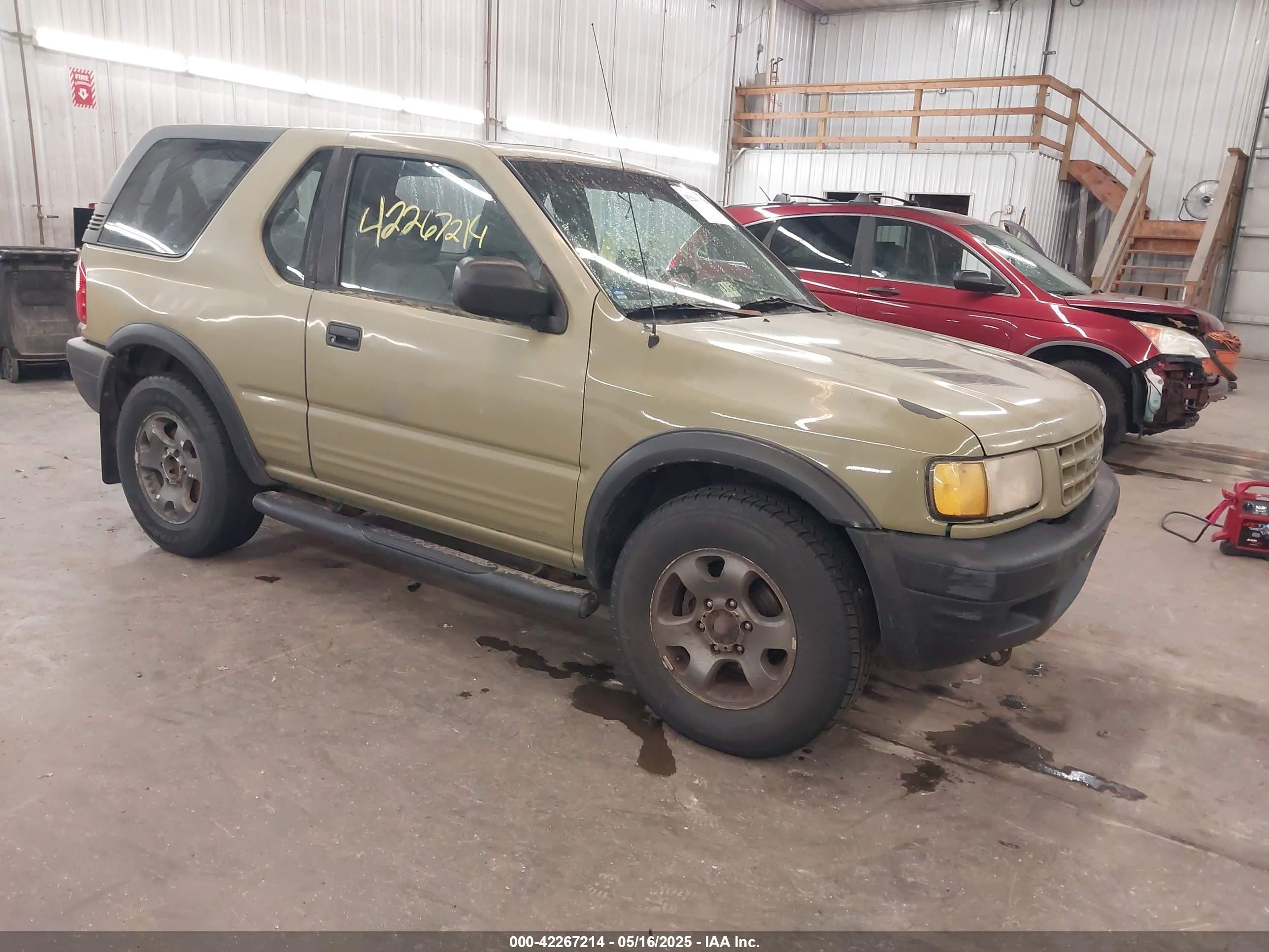 1999 Isuzu Amigo S 3.2l V6 Hard Top/s 3.2l V6 Soft Top Green vin: 4S2CK57W6X4316539