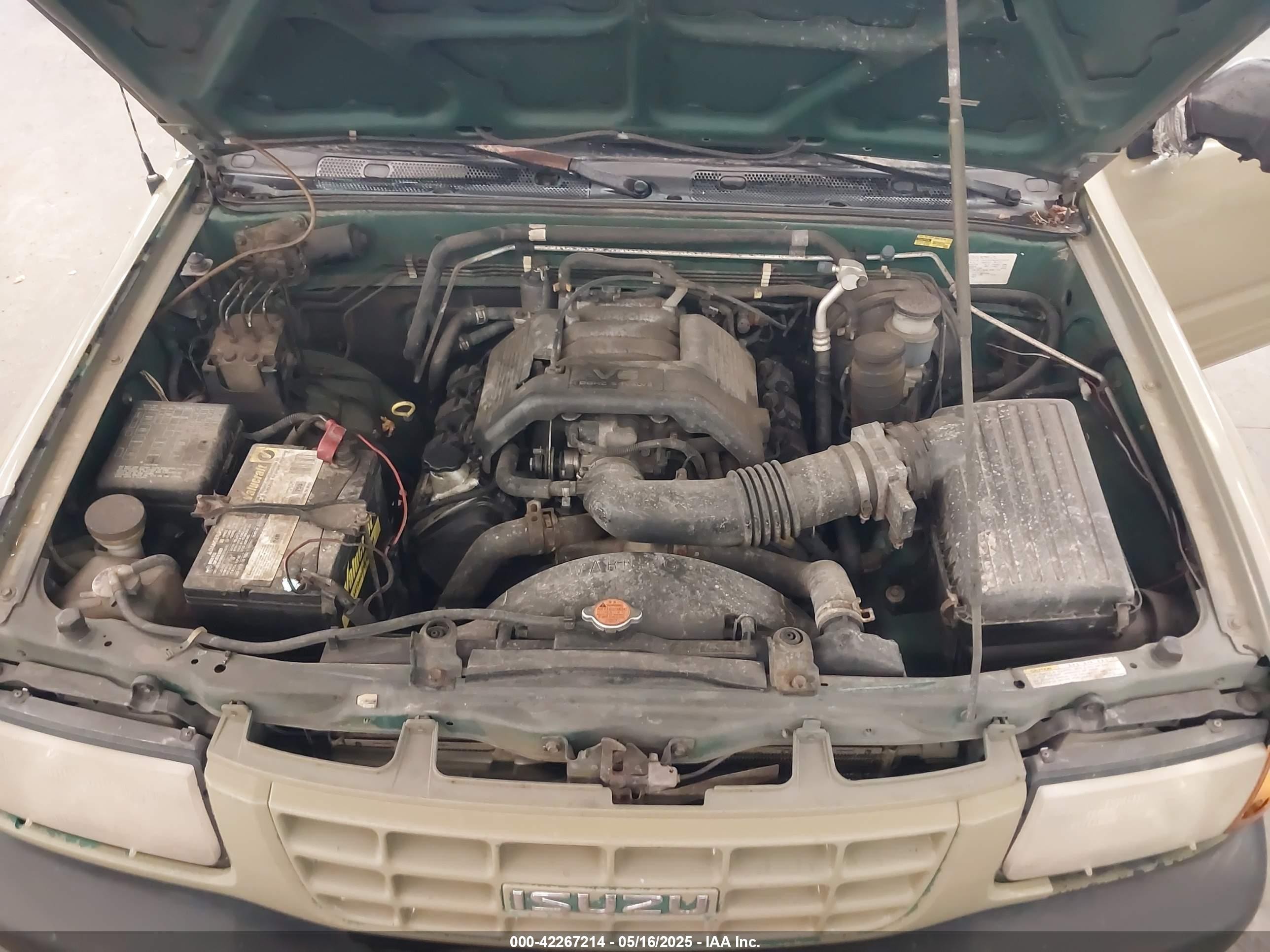 1999 Isuzu Amigo S 3.2l V6 Hard Top/s 3.2l V6 Soft Top Green vin: 4S2CK57W6X4316539