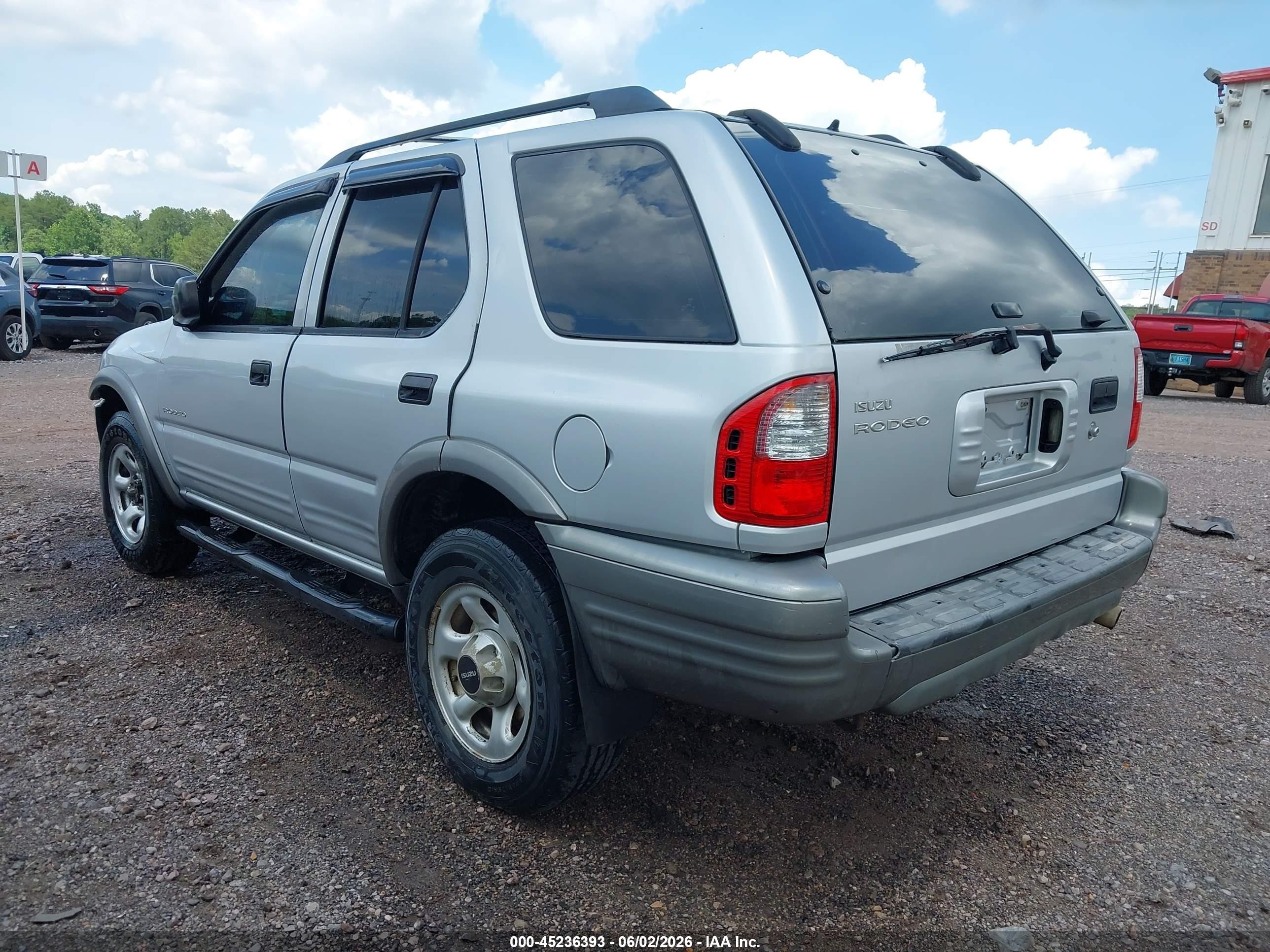 2001 Isuzu Rodeo S 2.2l Gray vin: 4S2CK58D914352195