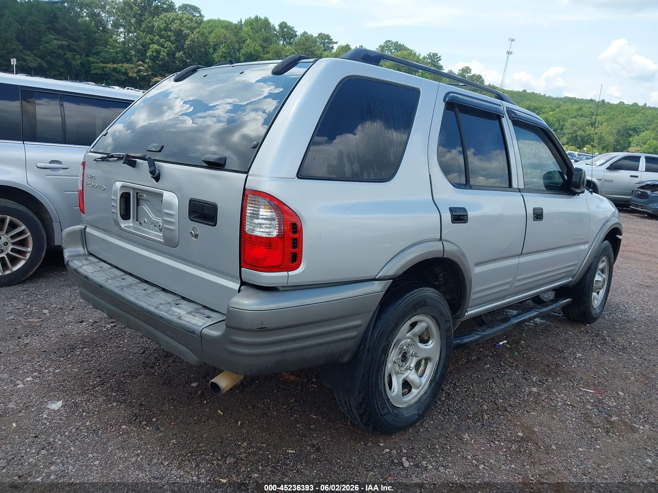 2001 Isuzu Rodeo S 2.2l Gray vin: 4S2CK58D914352195