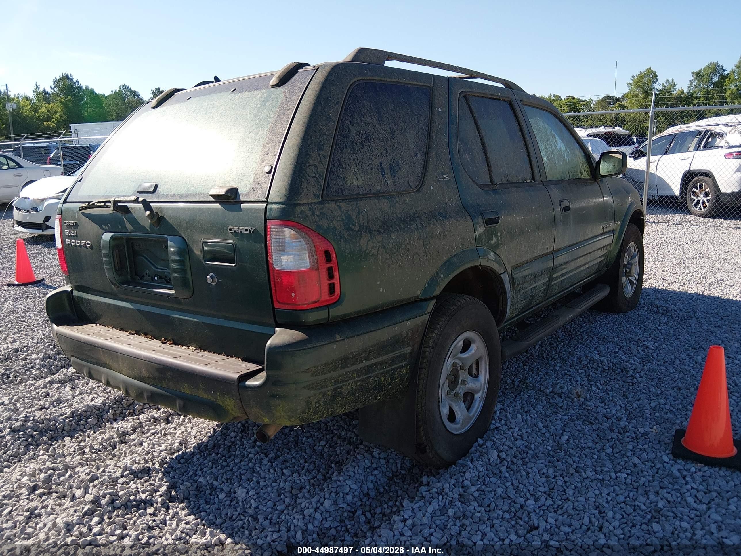 2001 Isuzu Rodeo Ls 3.2l V6/lse 3.2l V6/s 3.2l V6 Green vin: 4S2CK58W014304747