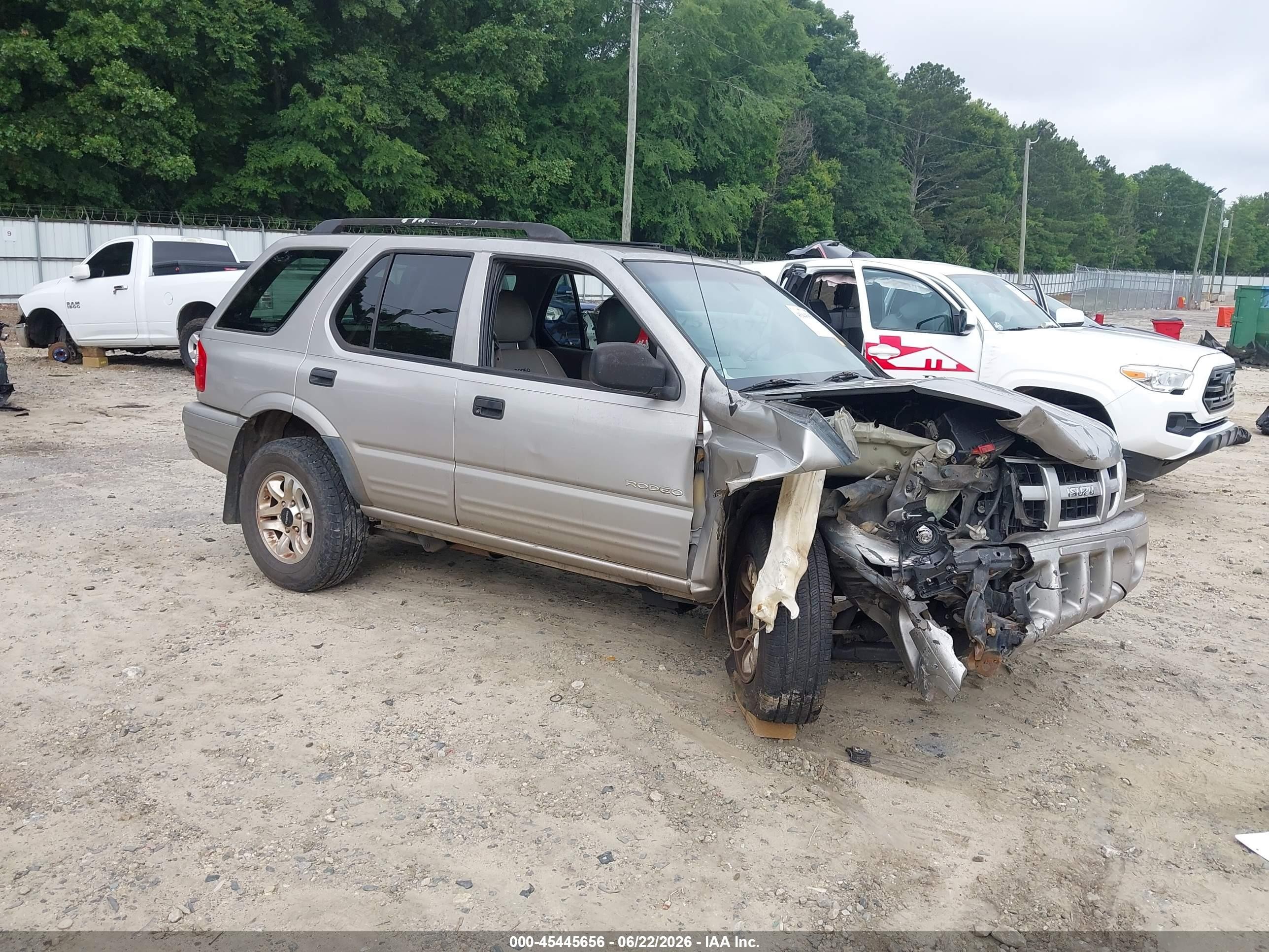 2004 Isuzu Rodeo S 3.2l V6 Gray vin: 4S2CK58W244315012