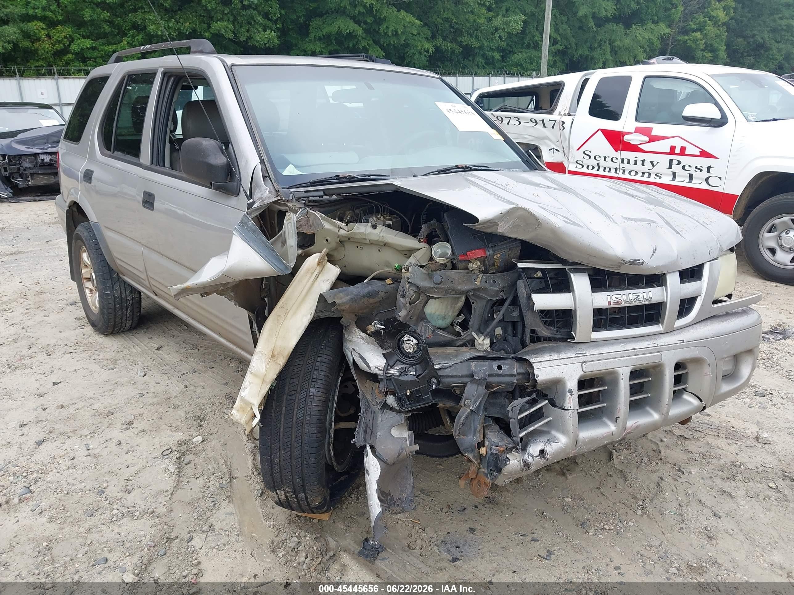 2004 Isuzu Rodeo S 3.2l V6 Gray vin: 4S2CK58W244315012