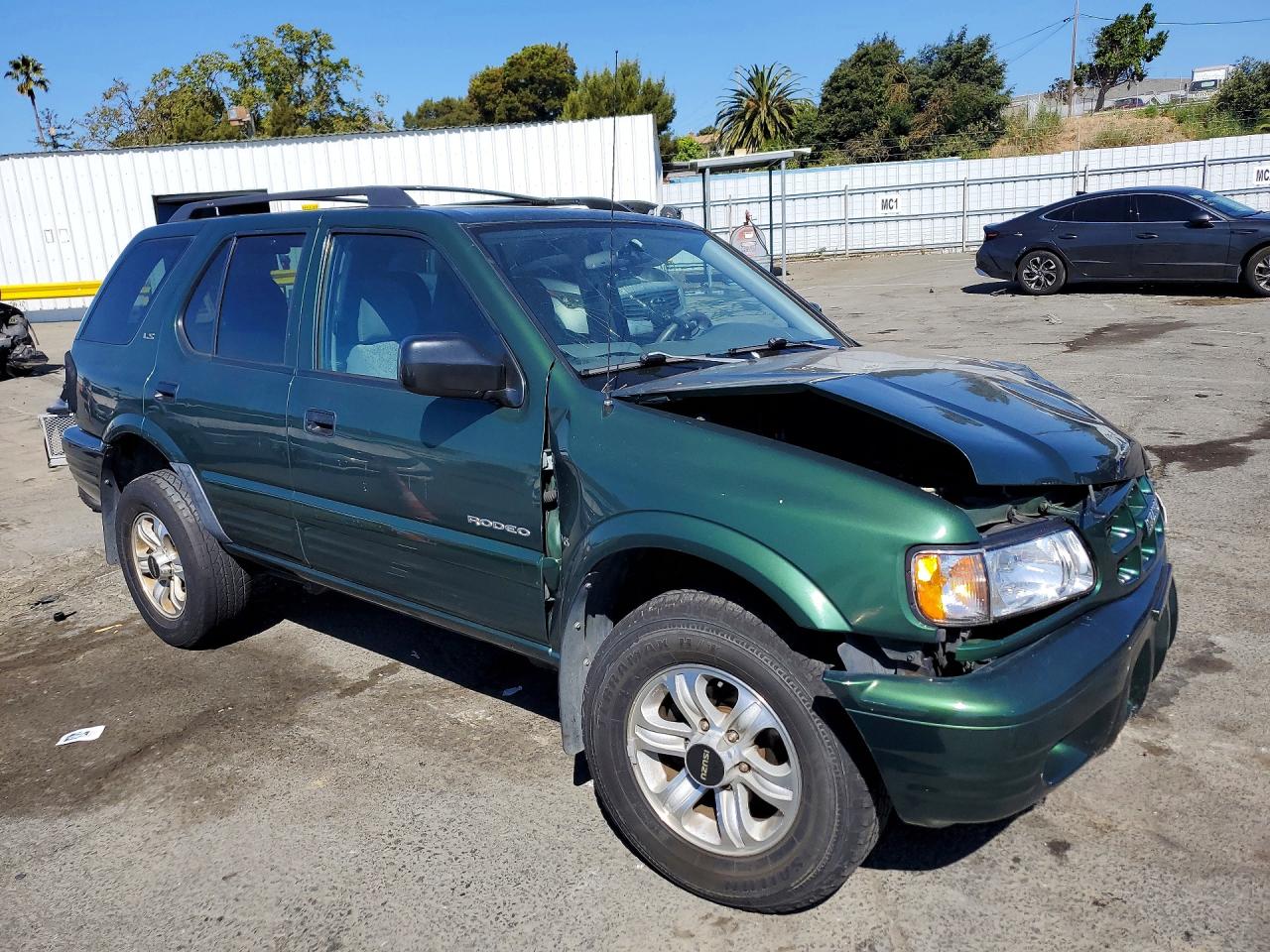 2001 Isuzu Rodeo S Green vin: 4S2CK58W314302782