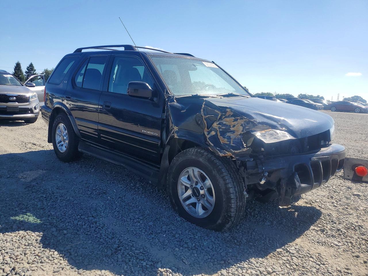 2002 Isuzu Rodeo S Black vin: 4S2CK58W324335881