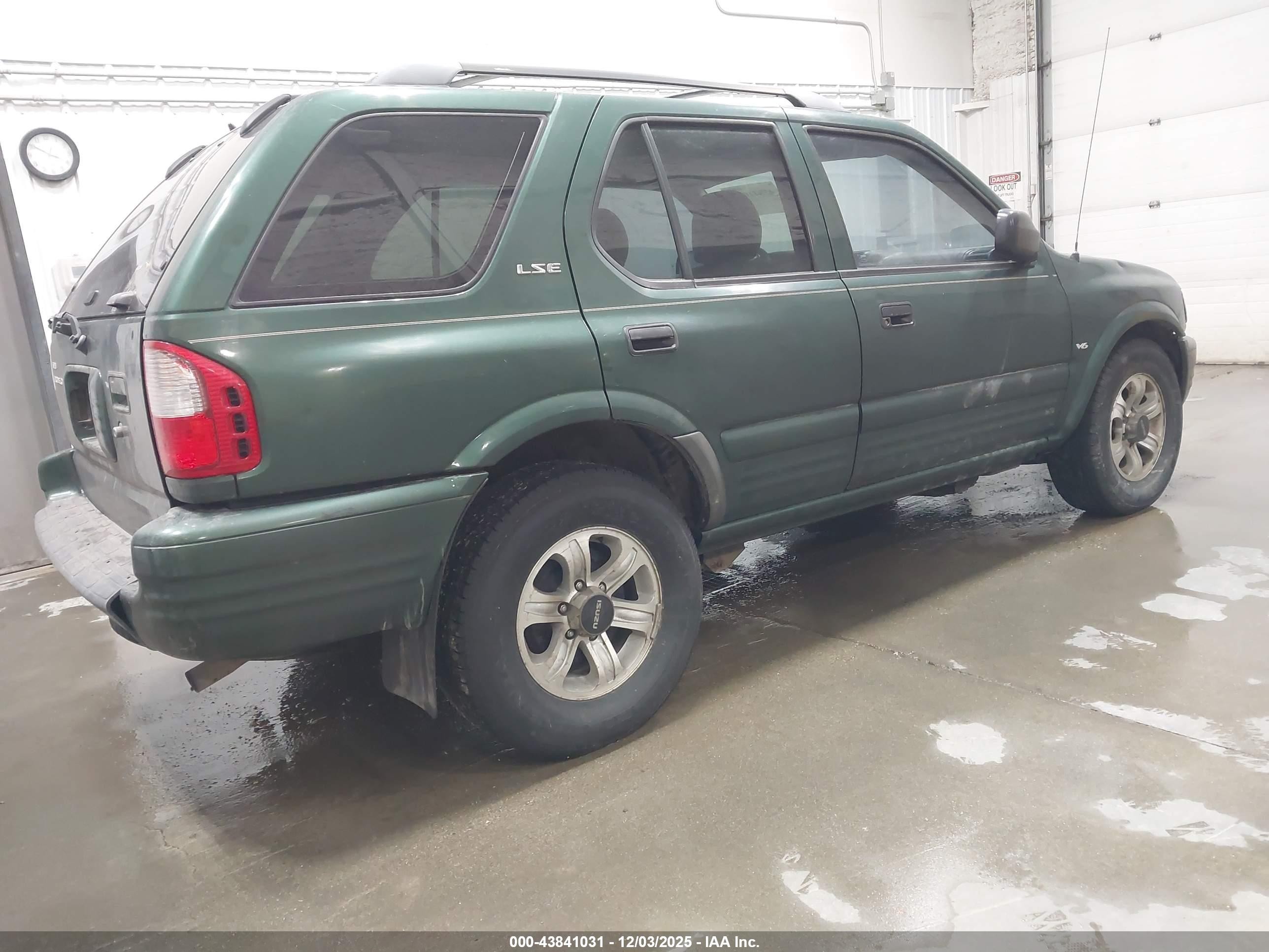 2001 Isuzu Rodeo Ls 3.2l V6/lse 3.2l V6/s 3.2l V6 Green vin: 4S2CK58W414326220