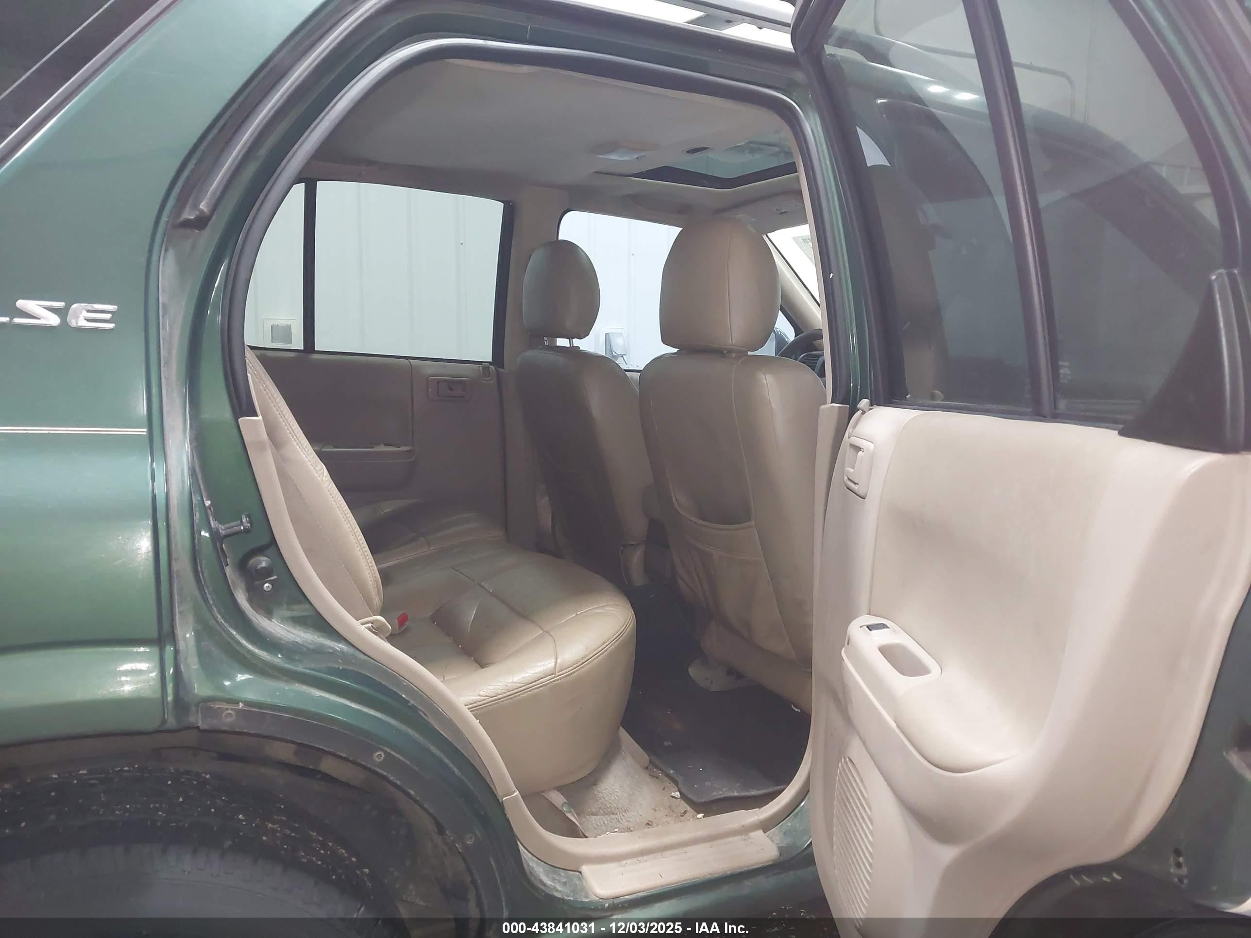 2001 Isuzu Rodeo Ls 3.2l V6/lse 3.2l V6/s 3.2l V6 Green vin: 4S2CK58W414326220