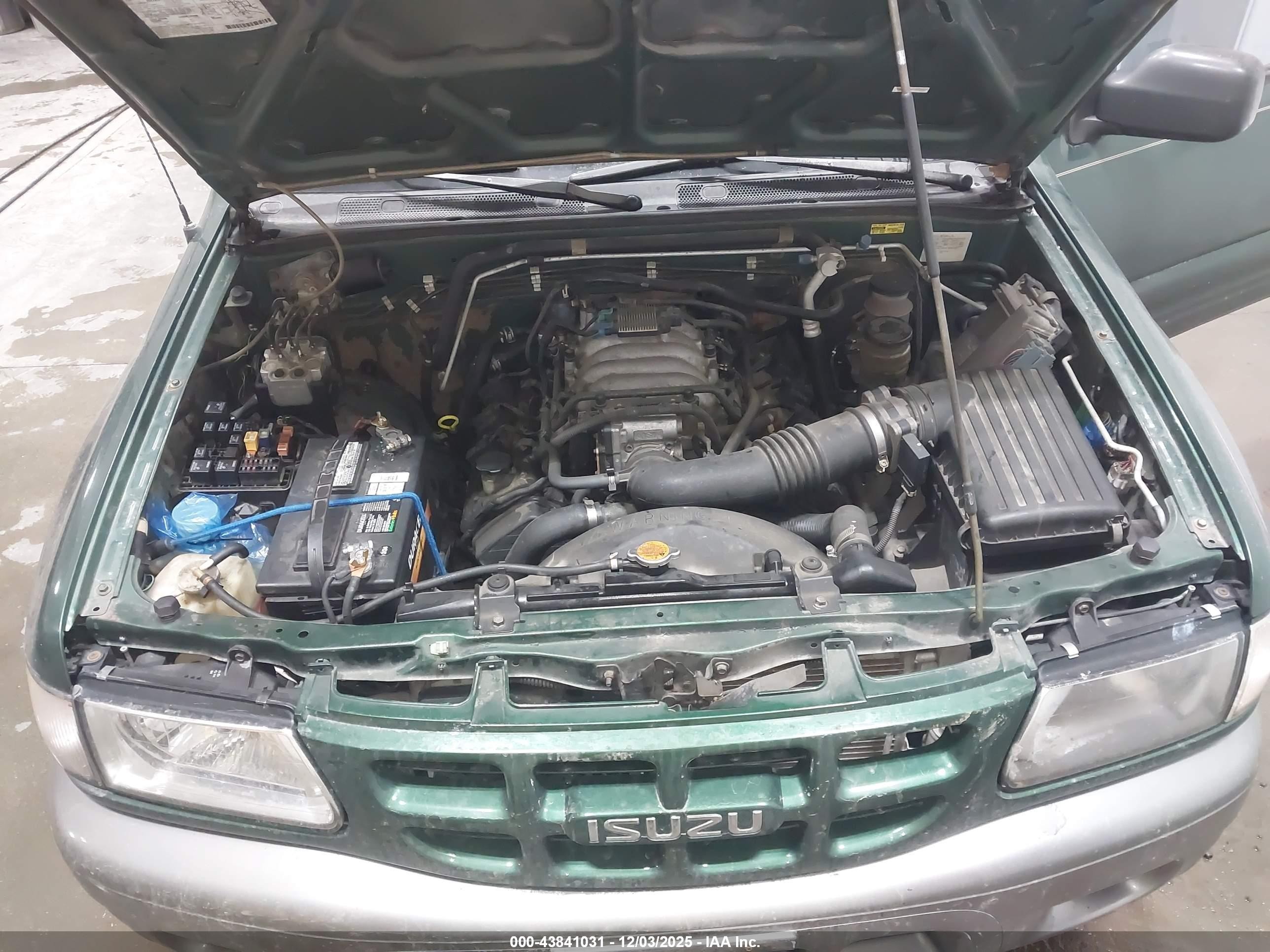 2001 Isuzu Rodeo Ls 3.2l V6/lse 3.2l V6/s 3.2l V6 Green vin: 4S2CK58W414326220