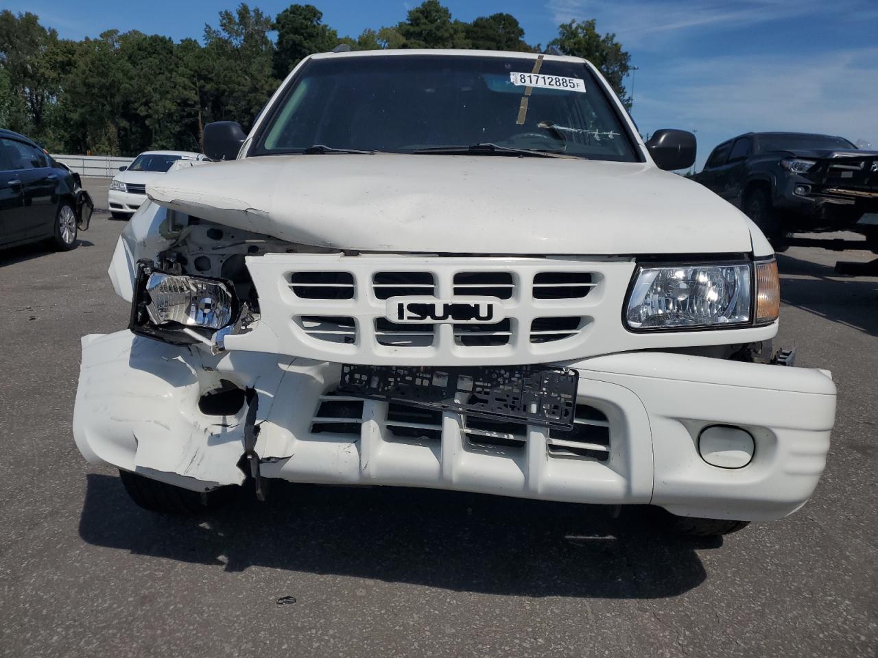 2001 Isuzu Rodeo S White vin: 4S2CK58W414347259